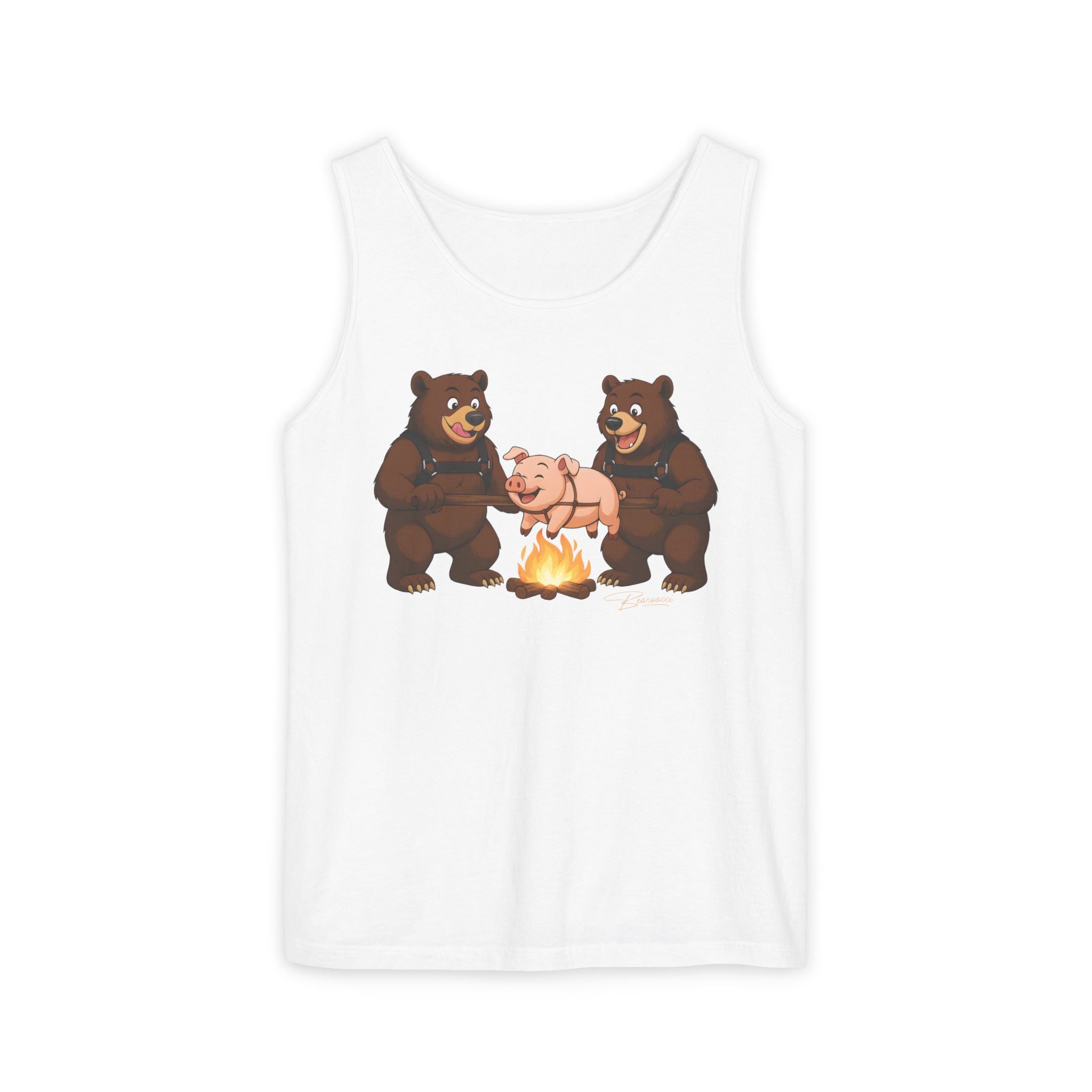 Bearmart®: Spit Roast Pig │Garment-Dyed Tank Top