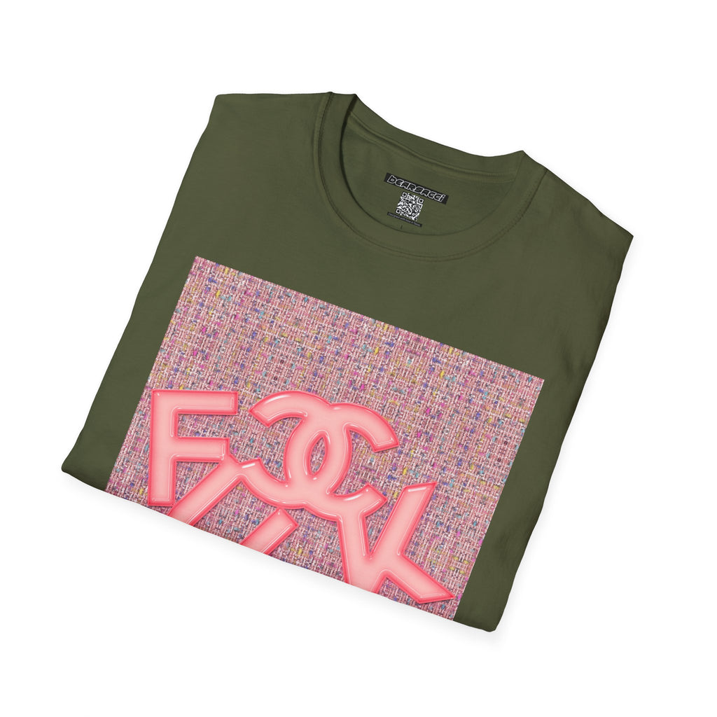 Fake Designer™: Pink Tweed Fuck│ Softsyle T-shirt