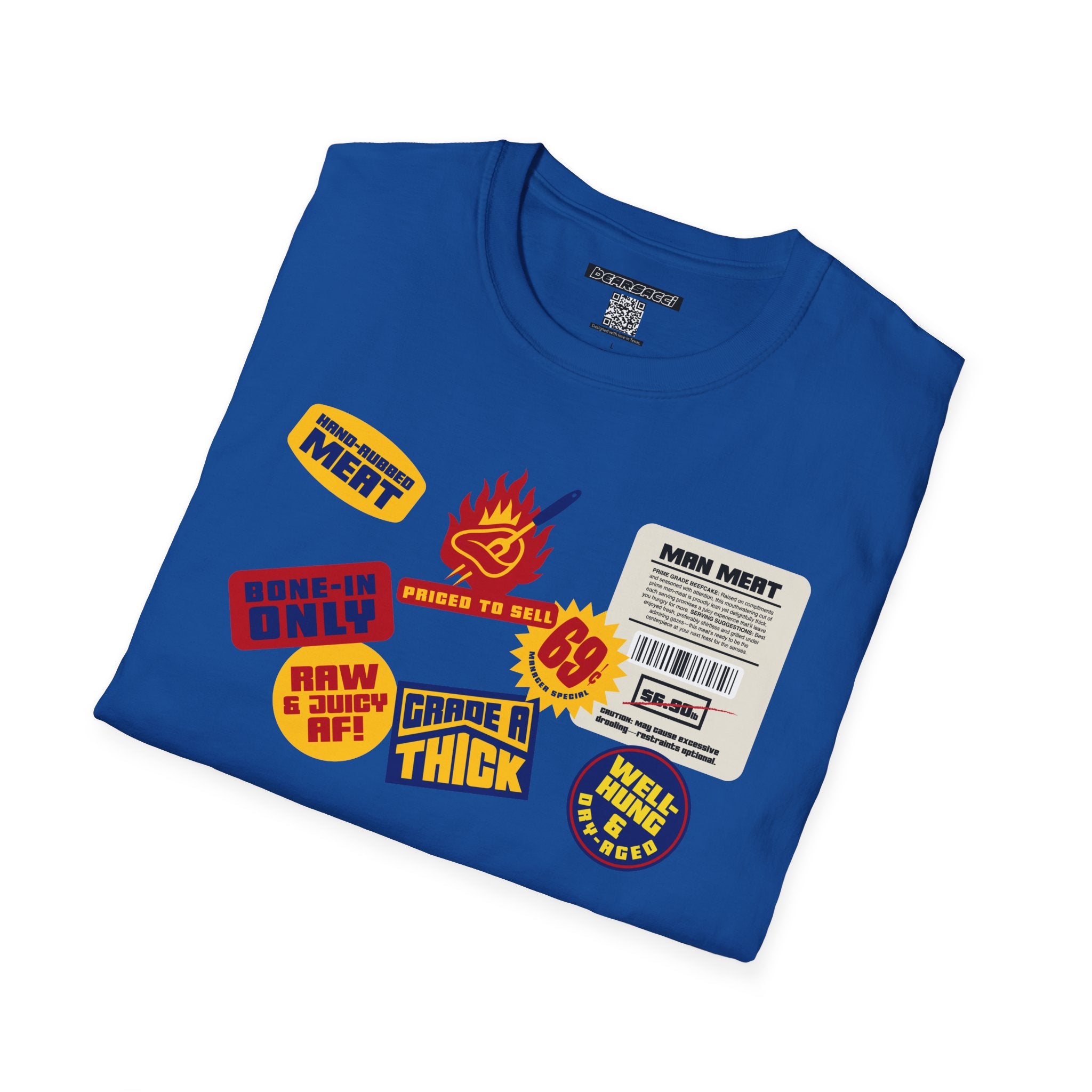 Bearmart®: Butcher Isle Meat Stickers (1950s Colorway) │Softsyle T-shirt