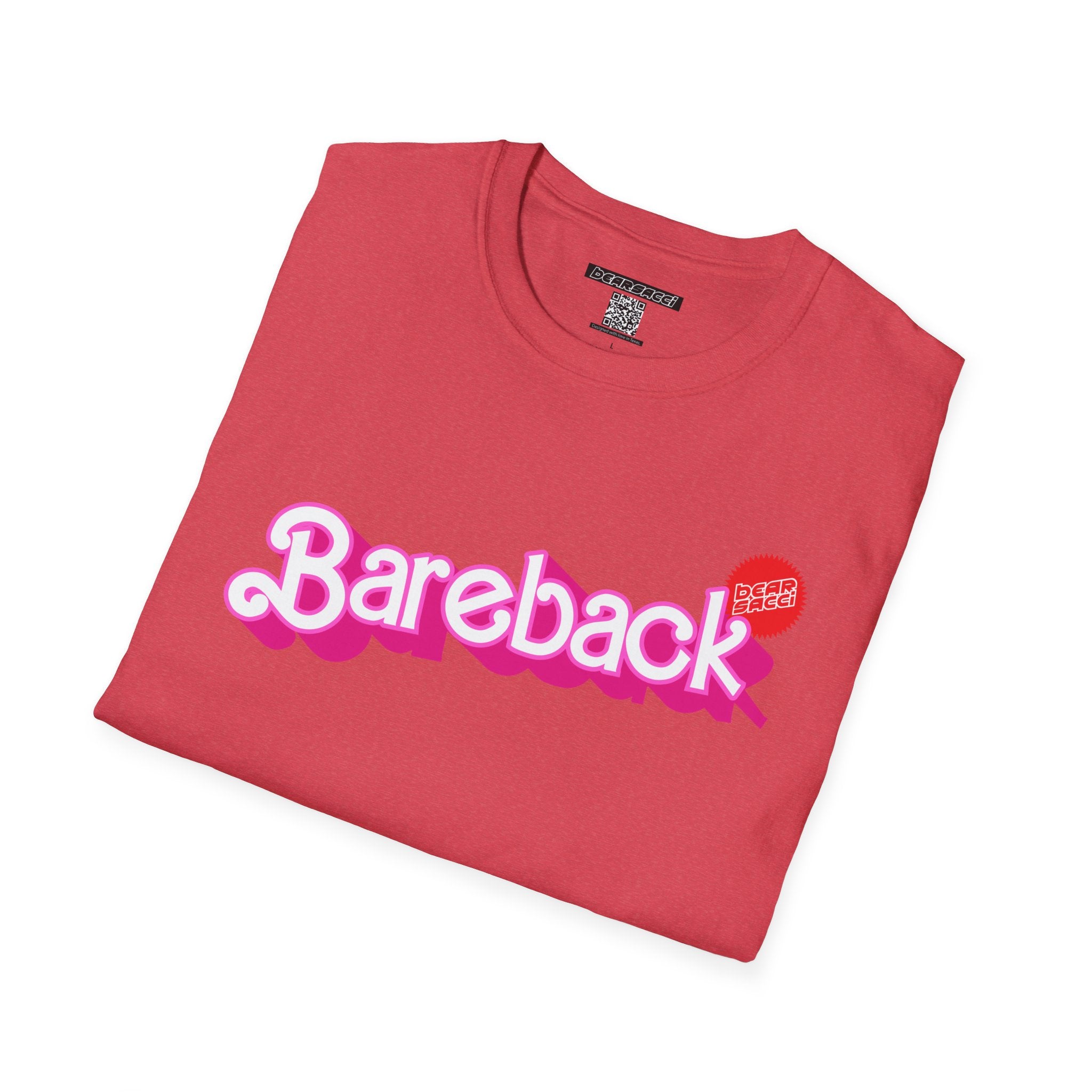 Bearbie® X Slutpride®: Bareback Logo │Softsyle T-shirt