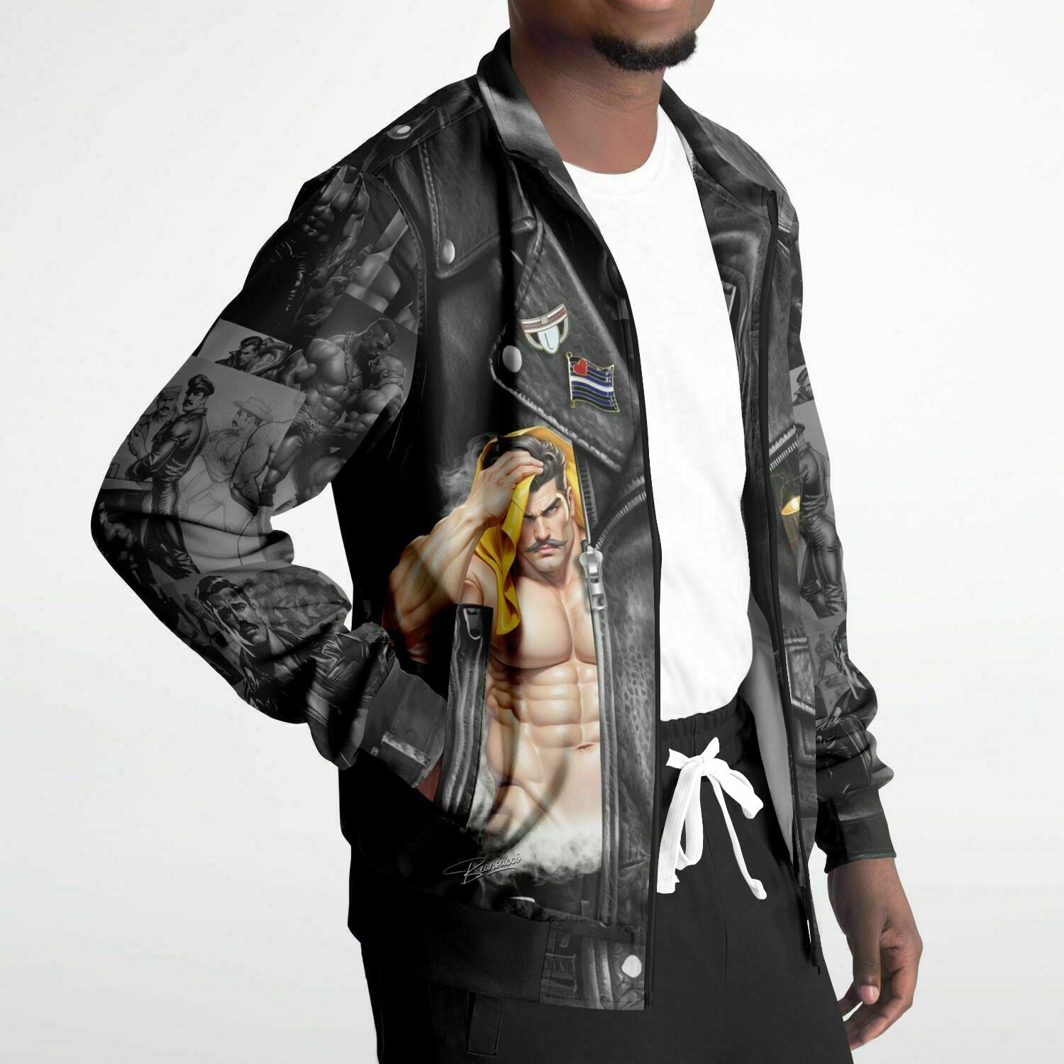 Dominion™: Tom's "Leather" Jacket │ Track Jacket AOP