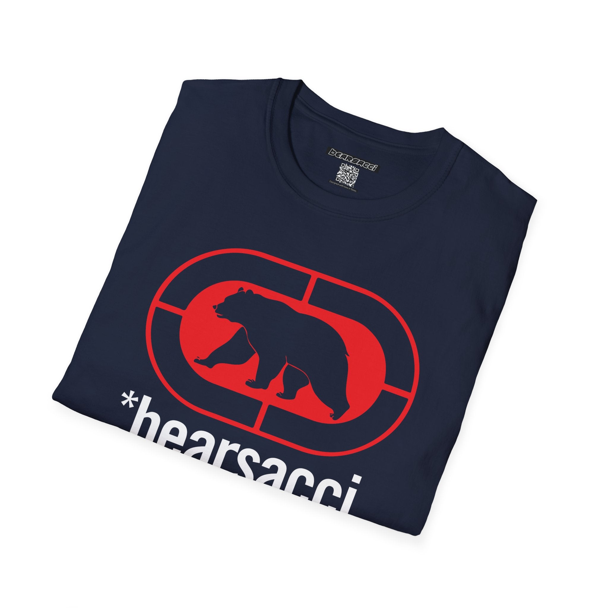 Bearmart® X FakeDesigner®: Bearsacci® Street Logo Tee │Softsyle T-shirt