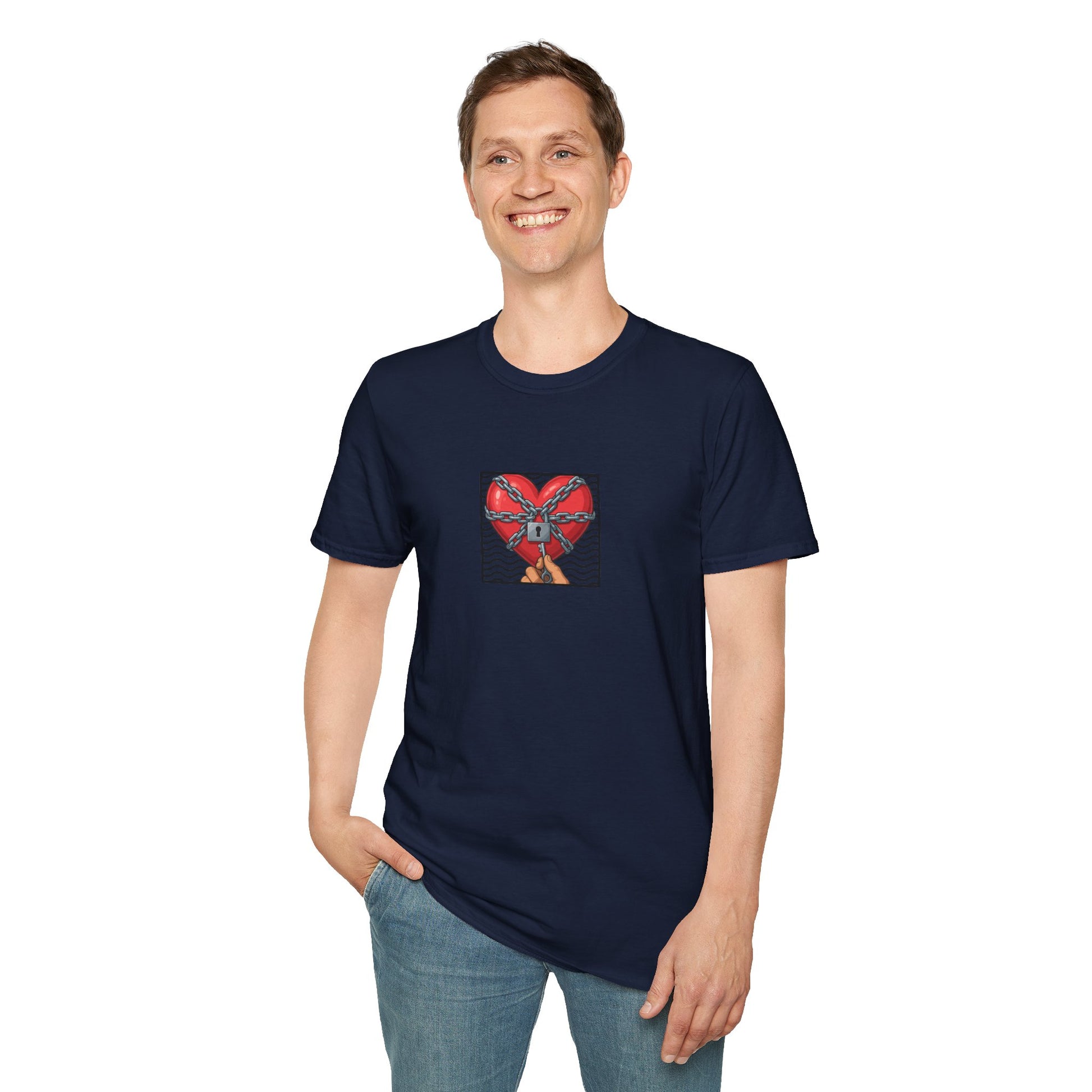 SlutPride® X Dominion®: Locked Heart │ Softsyle T-shirt