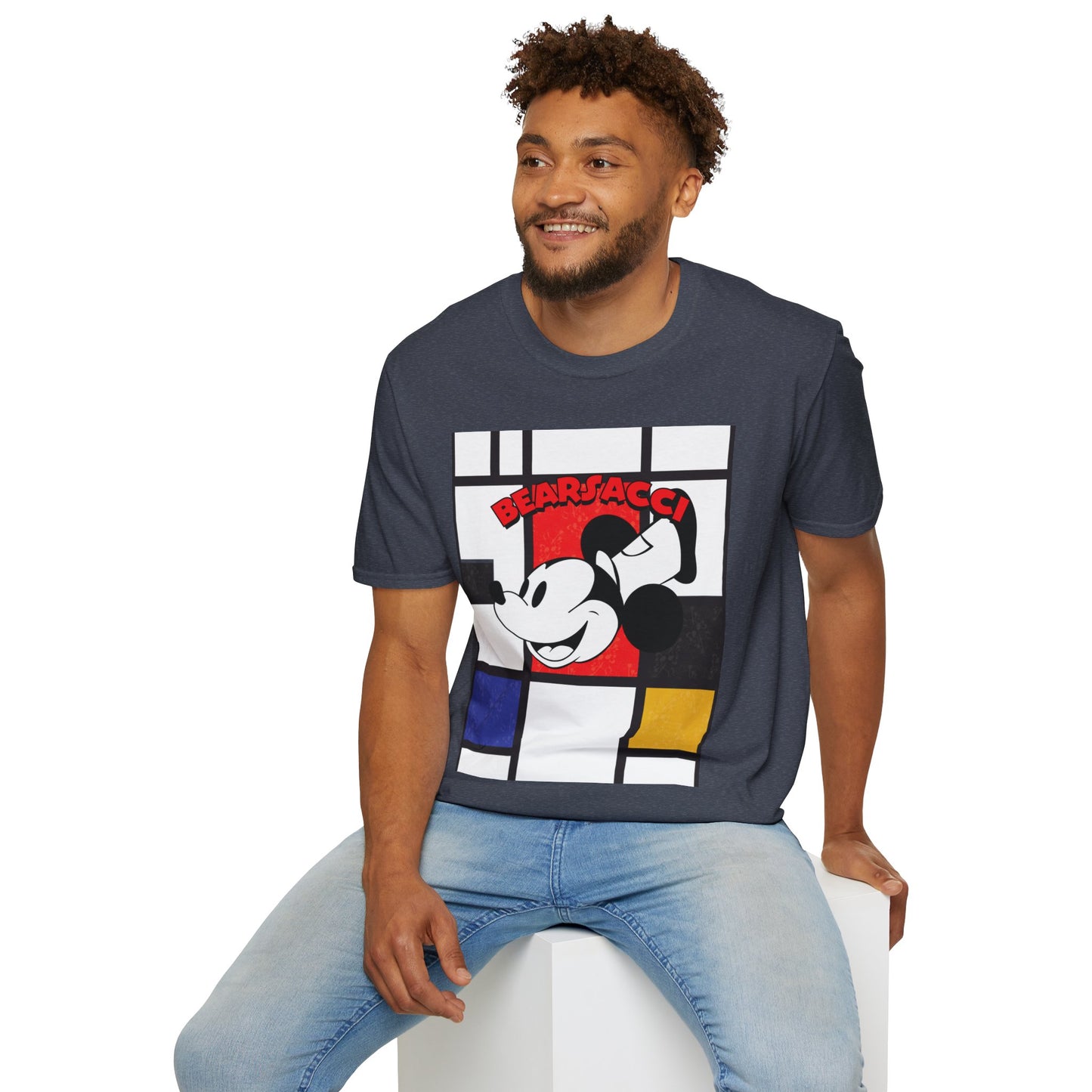 HyperPop™: Mondrian Steamboat Willie│ Softsyle T-shirt