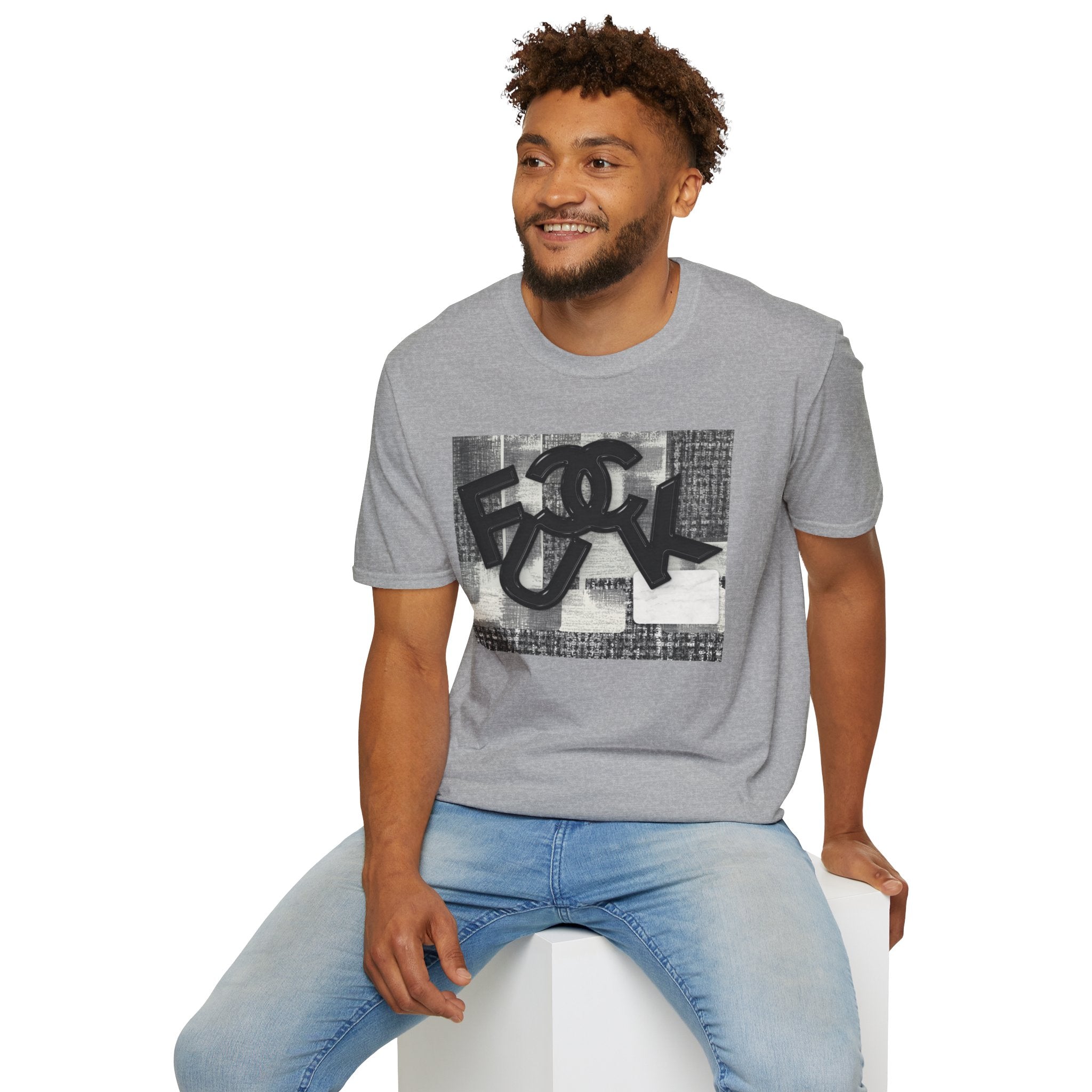 Fake Designer™: Tweed Patchwork Fuck│ Softsyle T-shirt