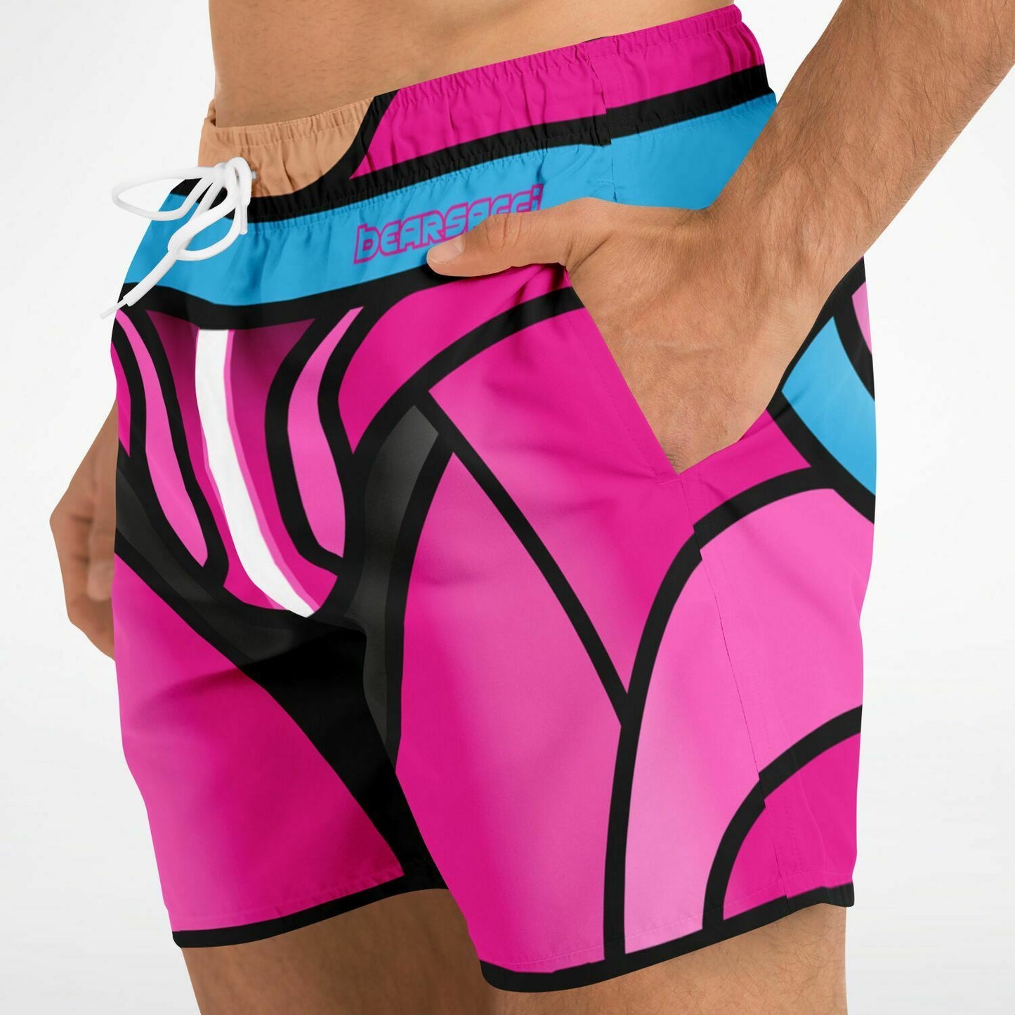 Zeus "Bearbie" Colorway │ Trompe L'Oeil Swim Trunks