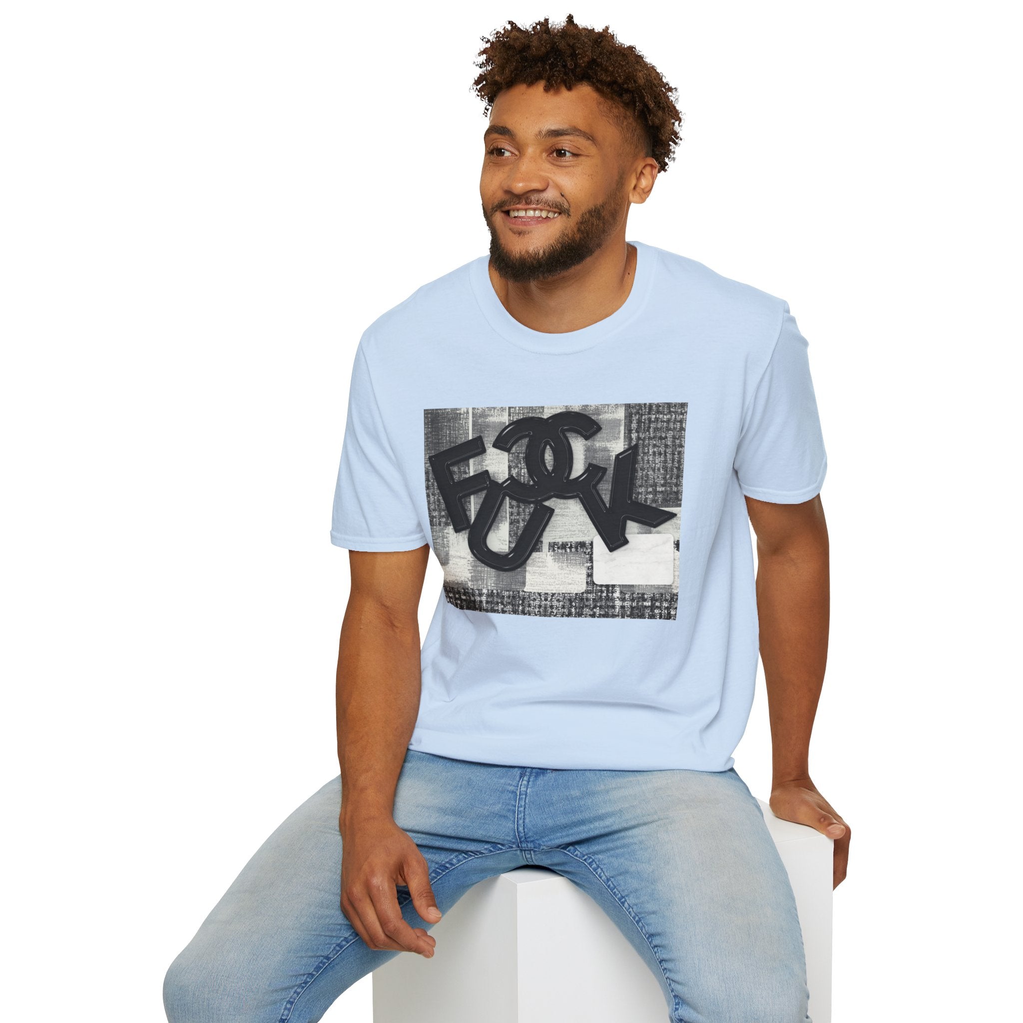 Fake Designer™: Tweed Patchwork Fuck│ Softsyle T-shirt