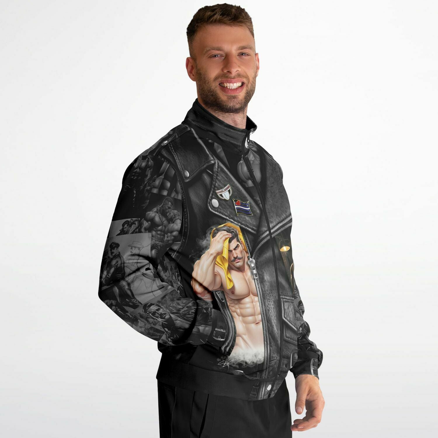 Dominion™: Tom's "Leather" Jacket │ Track Jacket AOP