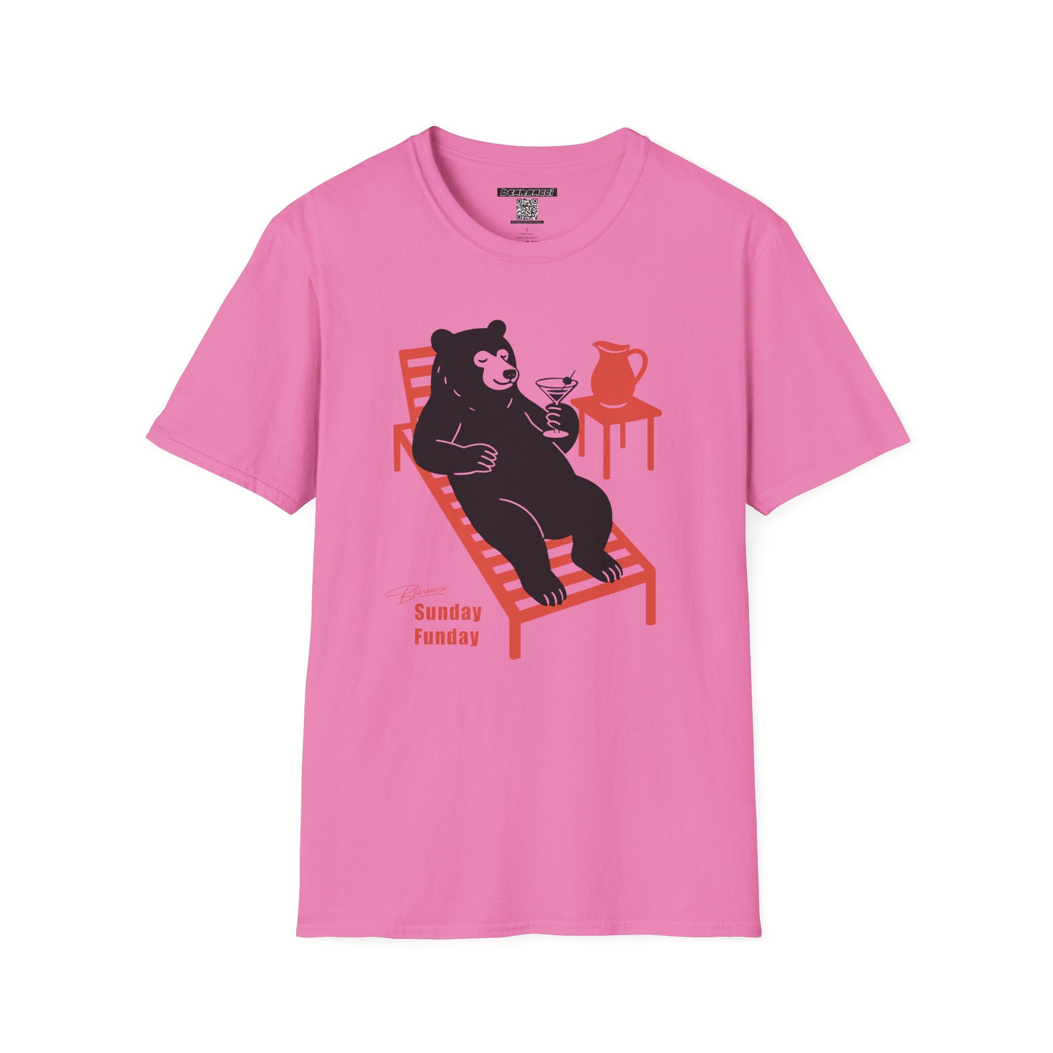 Bearsacci® X Wanderlust®: Sunday Funday Lazy Bear│ Softsyle T-shirt