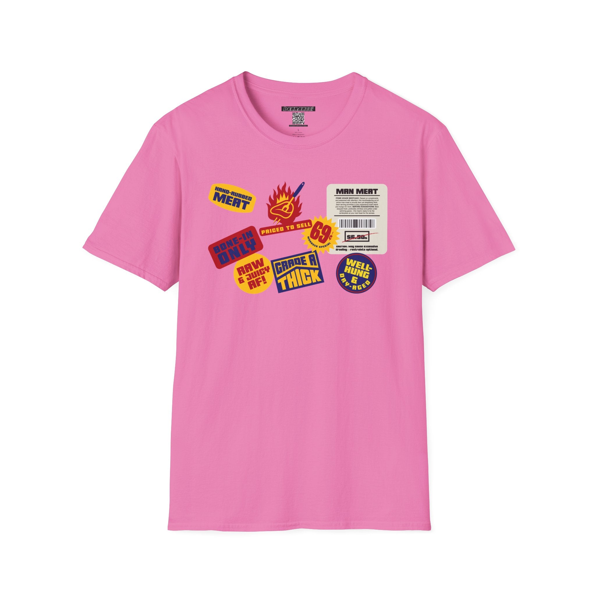 Bearmart®: Butcher Isle Meat Stickers (1950s Colorway) │Softsyle T-shirt