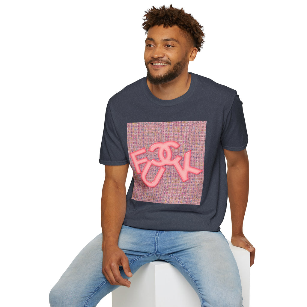 Fake Designer™: Pink Tweed Fuck│ Softsyle T-shirt