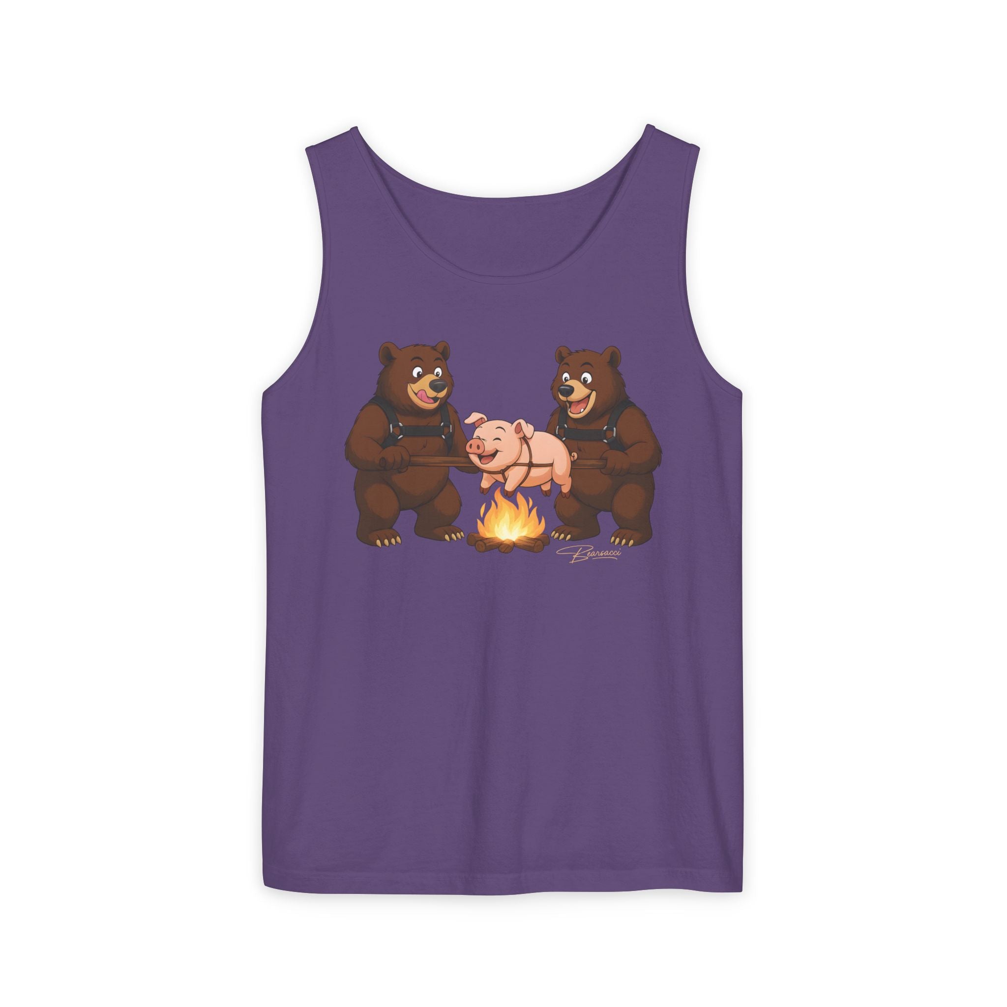 Bearmart®: Spit Roast Pig │Garment-Dyed Tank Top