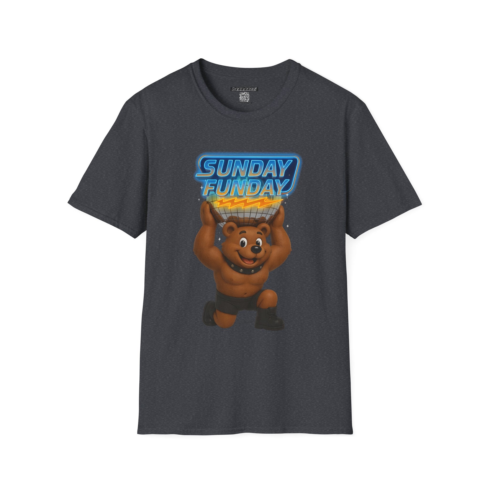 Bearsacci™: Sunday Funday Atlas Disco Bear Remix│ Softsyle T-shirt