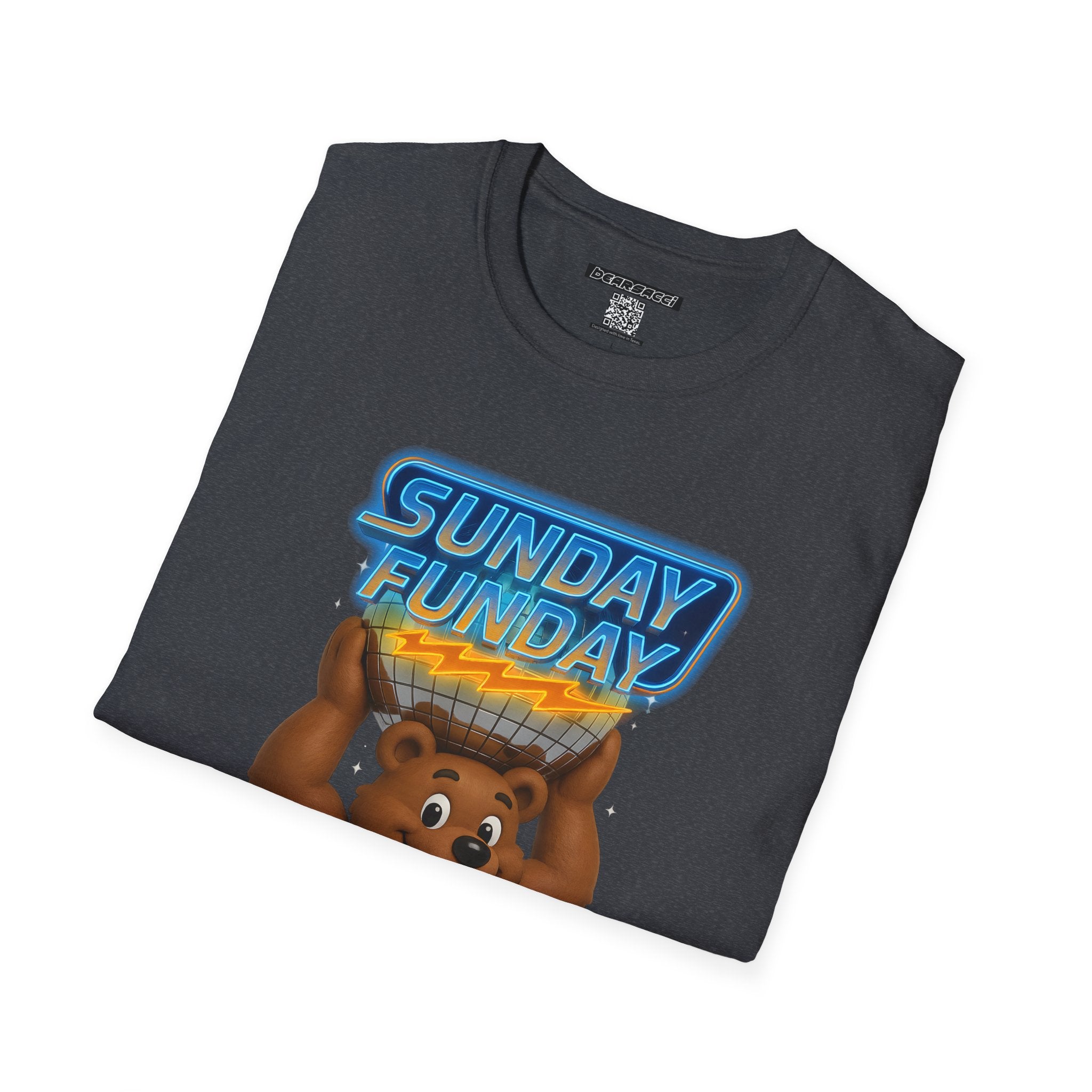 Bearsacci™: Sunday Funday Atlas Disco Bear Remix│ Softsyle T-shirt