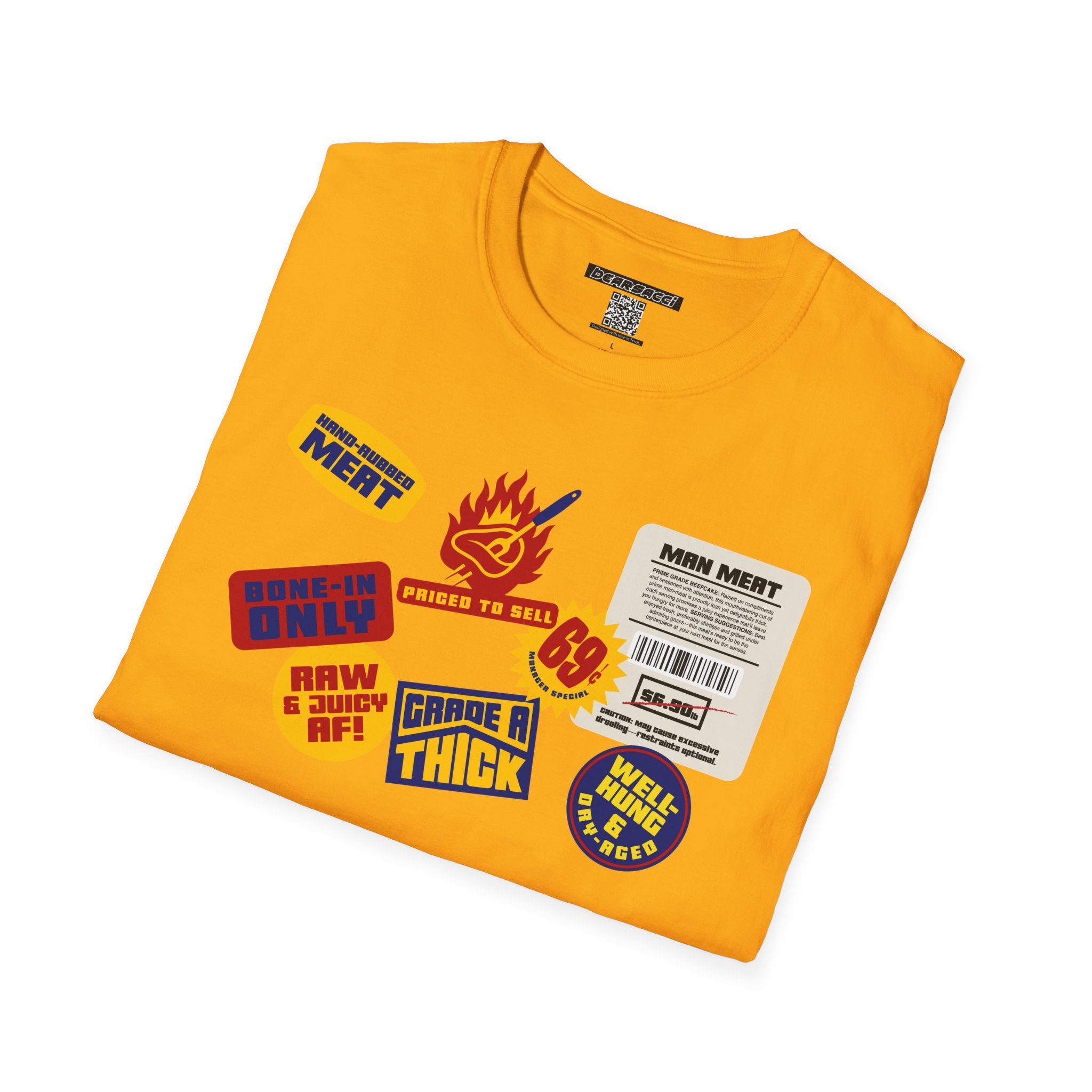 Bearmart®: Butcher Isle Meat Stickers (1950s Colorway) │Softsyle T-shirt