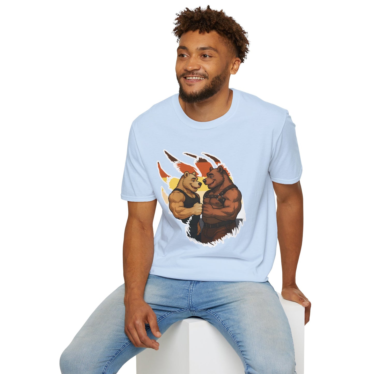 Bearsacci™: Fist Bumping Bears │ Softsyle T-shirt