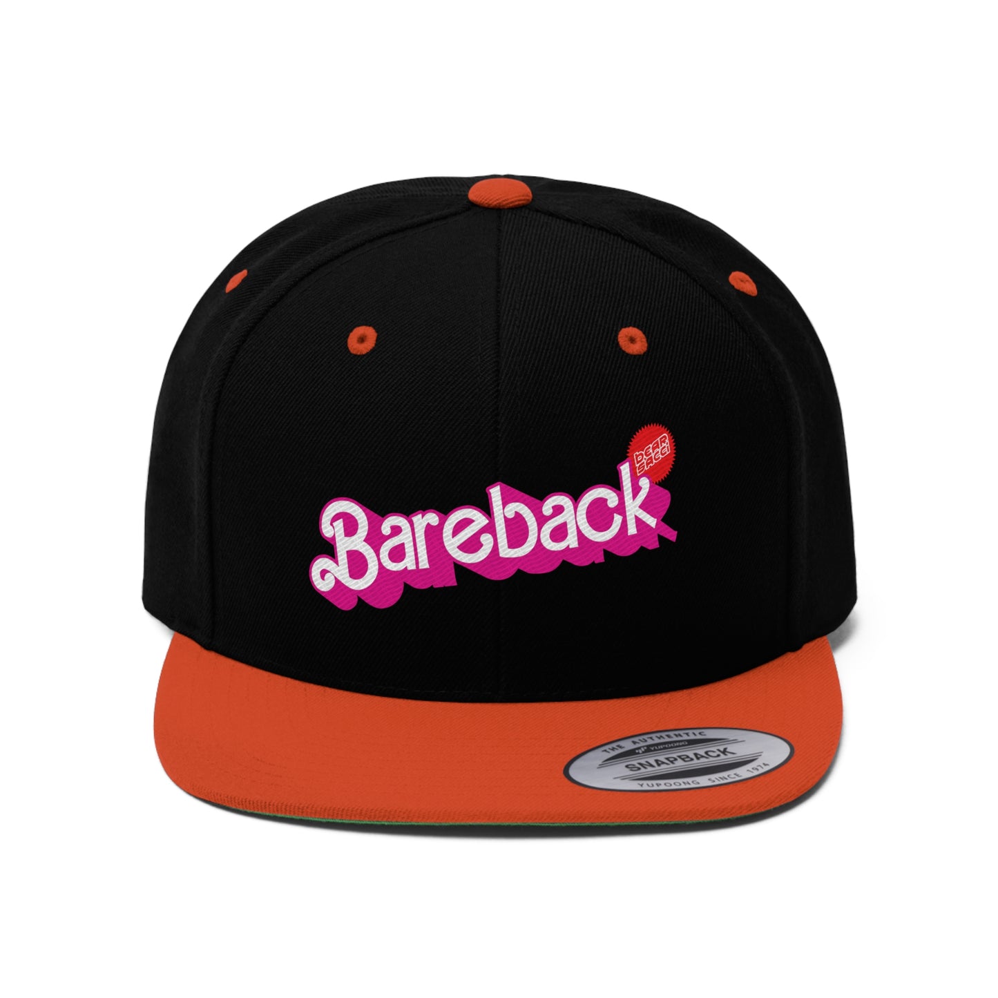 Bearbie™ X Slutpride™: Bareback Logo │Unisex Flat Bill Hat