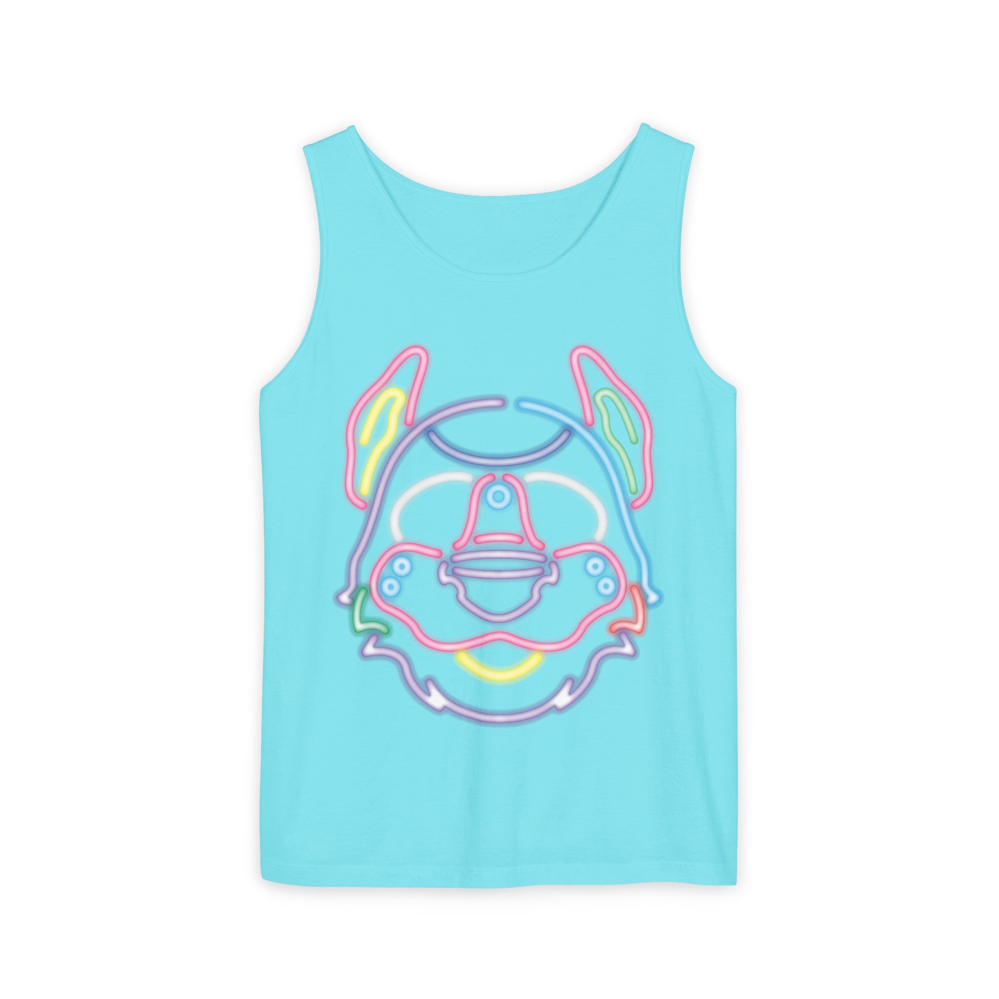 YIFF®: Neon Good Buy (Pup Mask) │ Garment-Dyed Tank Top