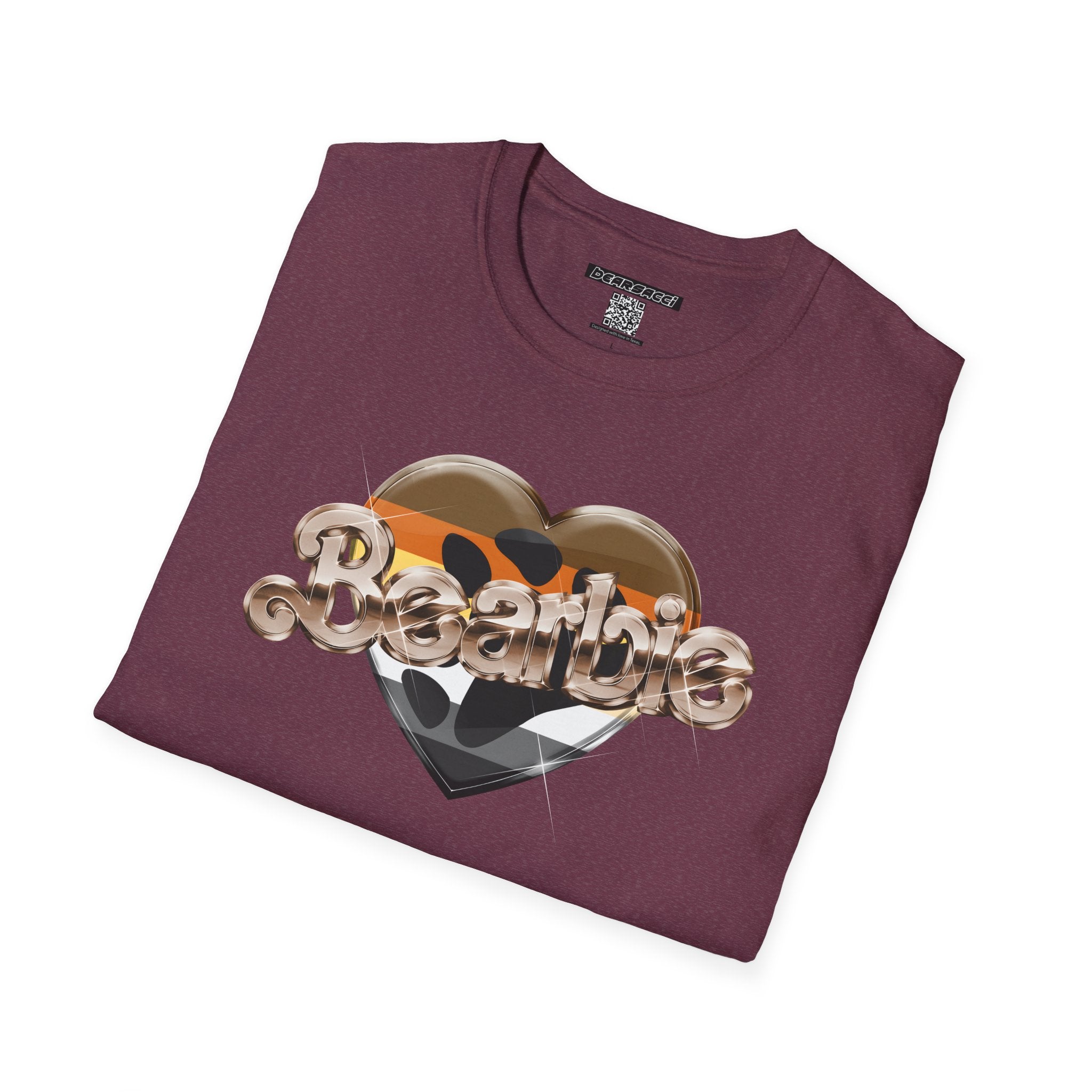 Bearbie®: Heart Claw Logo (Bear Flag Version)│ Softsyle T-shirt