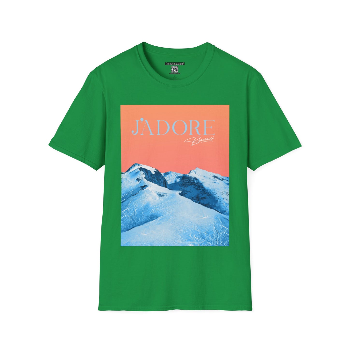 Fake Designer™: J'adore Bearsacci Solitude Is Dangerously Addictive (Vibrant Snowy Mountains At Sunset)│ Softsyle T-shirt