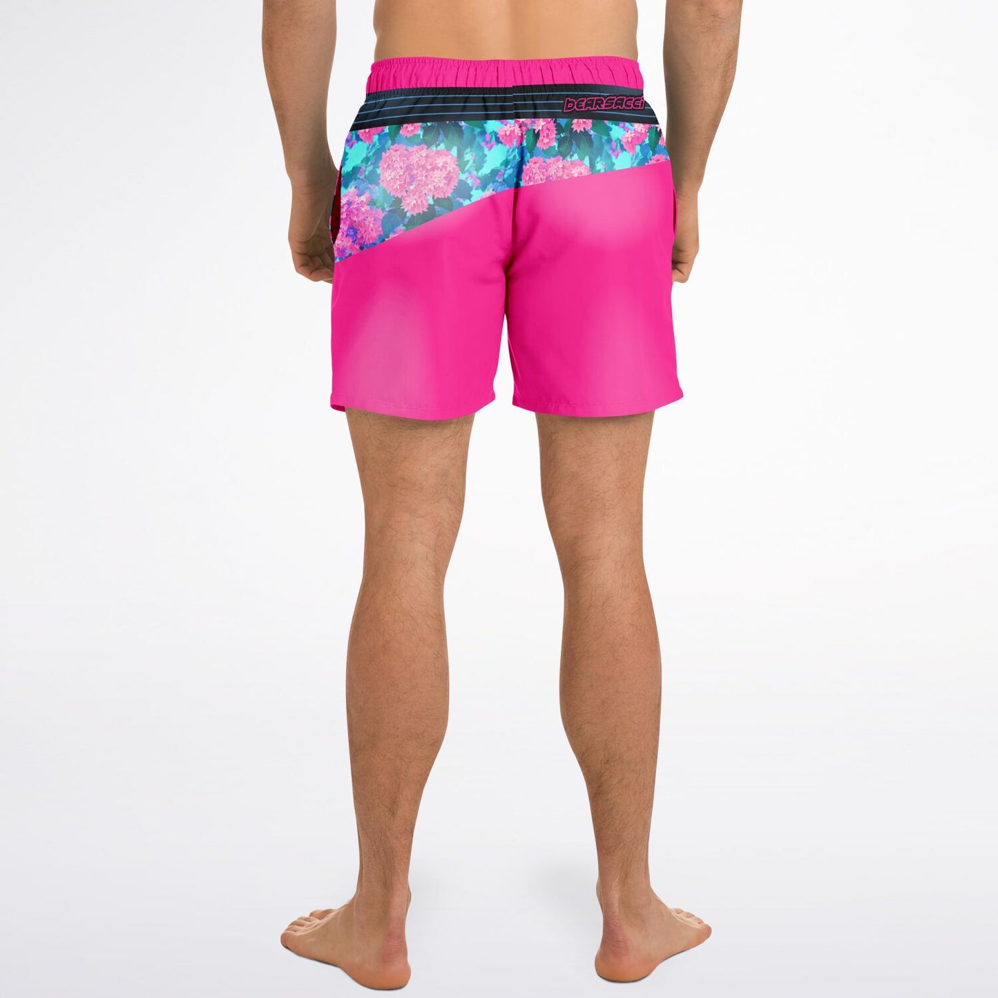 WYWH Chrysanthemum Shorts │ Trompe L'Oeil Swim Trunks