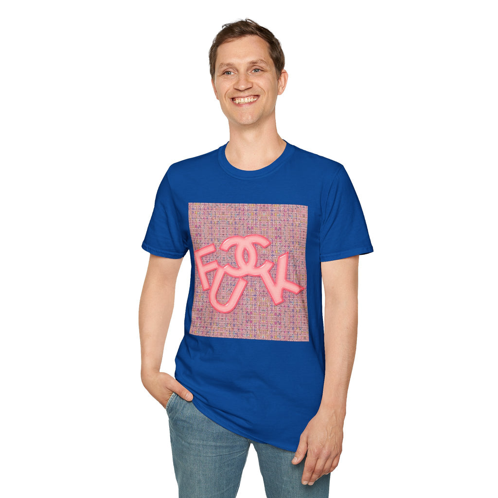 Fake Designer™: Pink Tweed Fuck│ Softsyle T-shirt