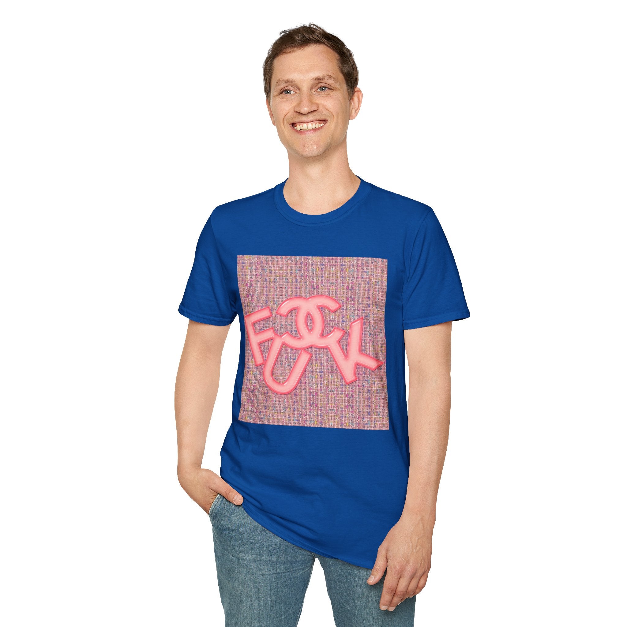 Fake Designer™: Pink Tweed Fuck│ Softsyle T-shirt
