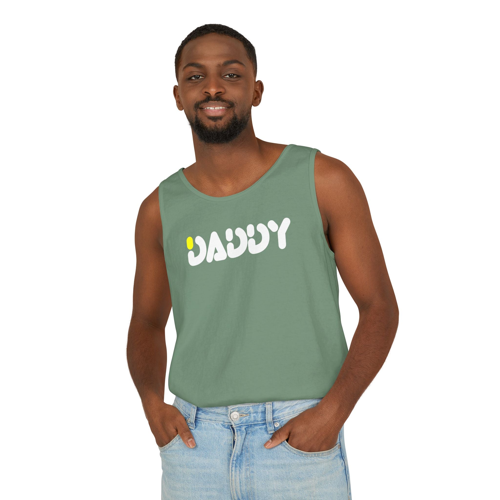 Fake Designer™ x GymBros™: Daddy │ Garment-Dyed Tank Top