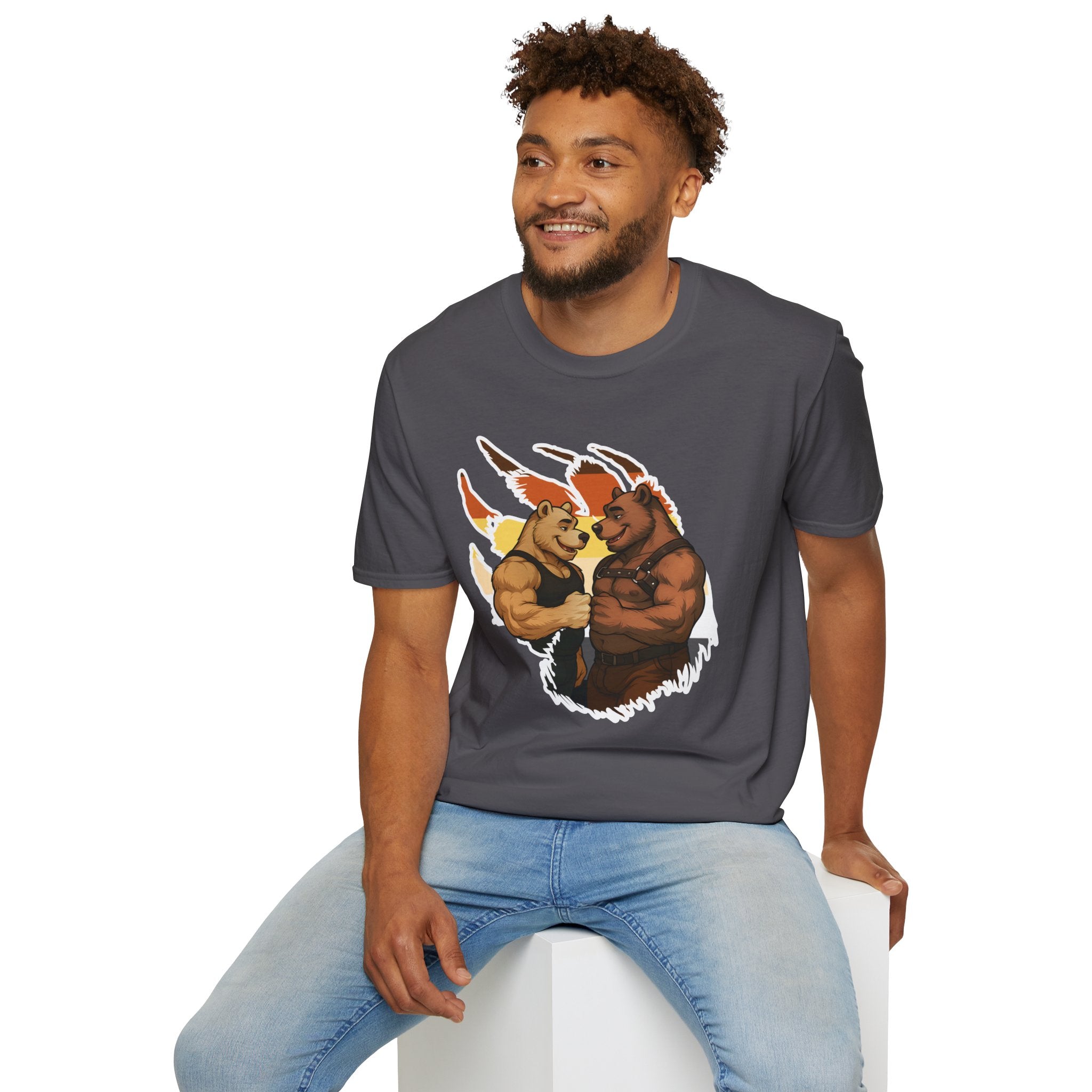 Bearsacci™: Fist Bumping Bears │ Softsyle T-shirt