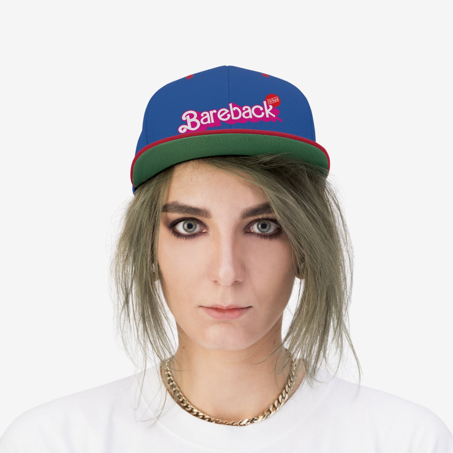 Bearbie™ X Slutpride™: Bareback Logo │Unisex Flat Bill Hat