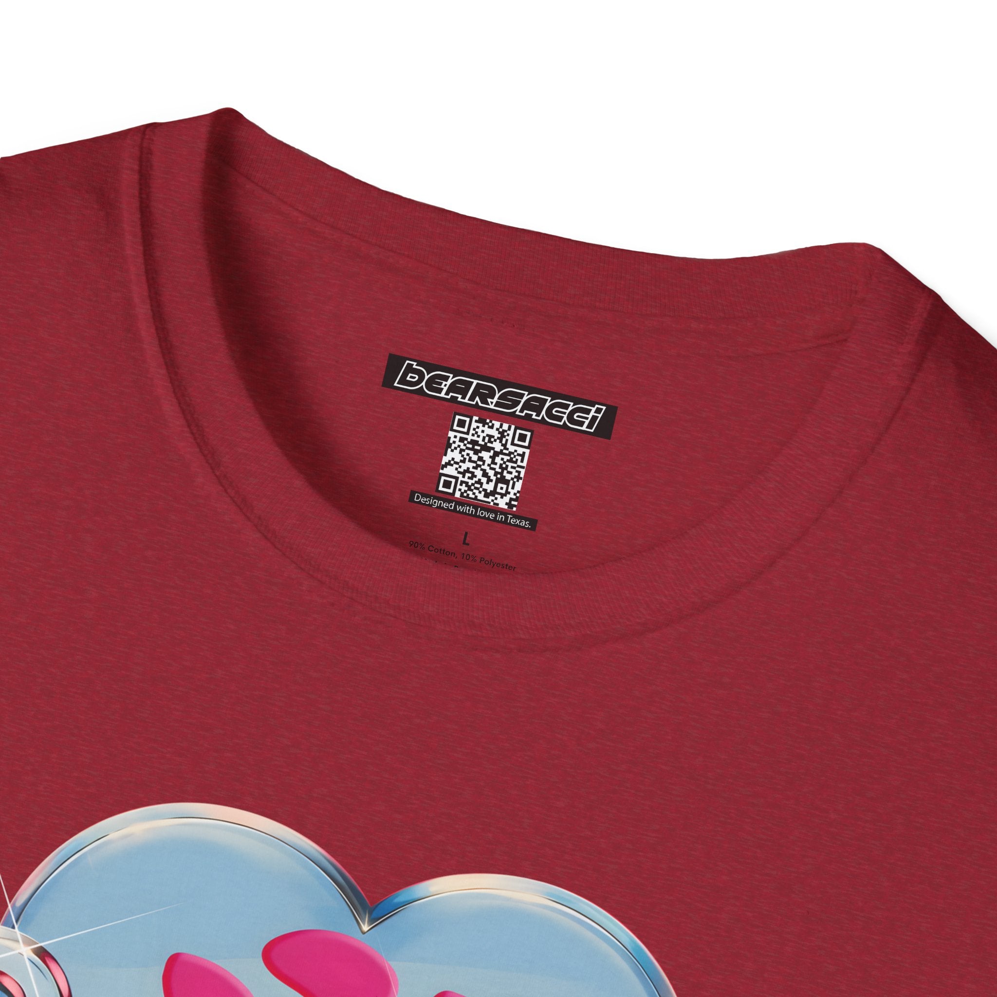 Bearbie®: Heart Bear Claw Logo │Softsyle T-shirt
