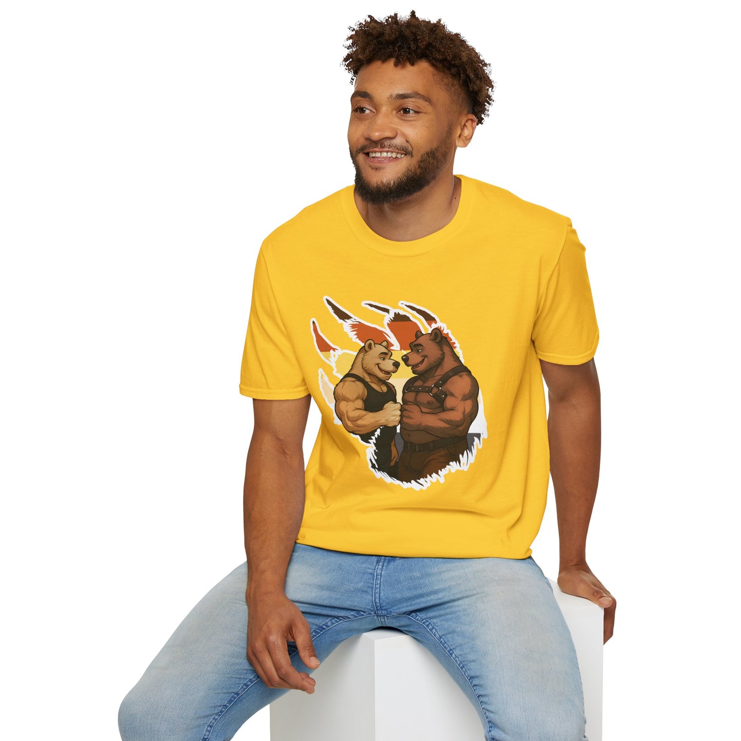Bearsacci™: Fist Bumping Bears │ Softsyle T-shirt