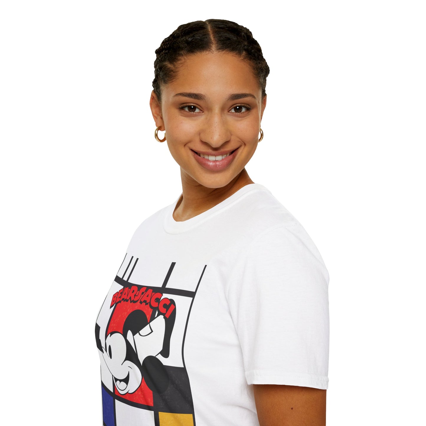 HyperPop™: Mondrian Steamboat Willie│ Softsyle T-shirt