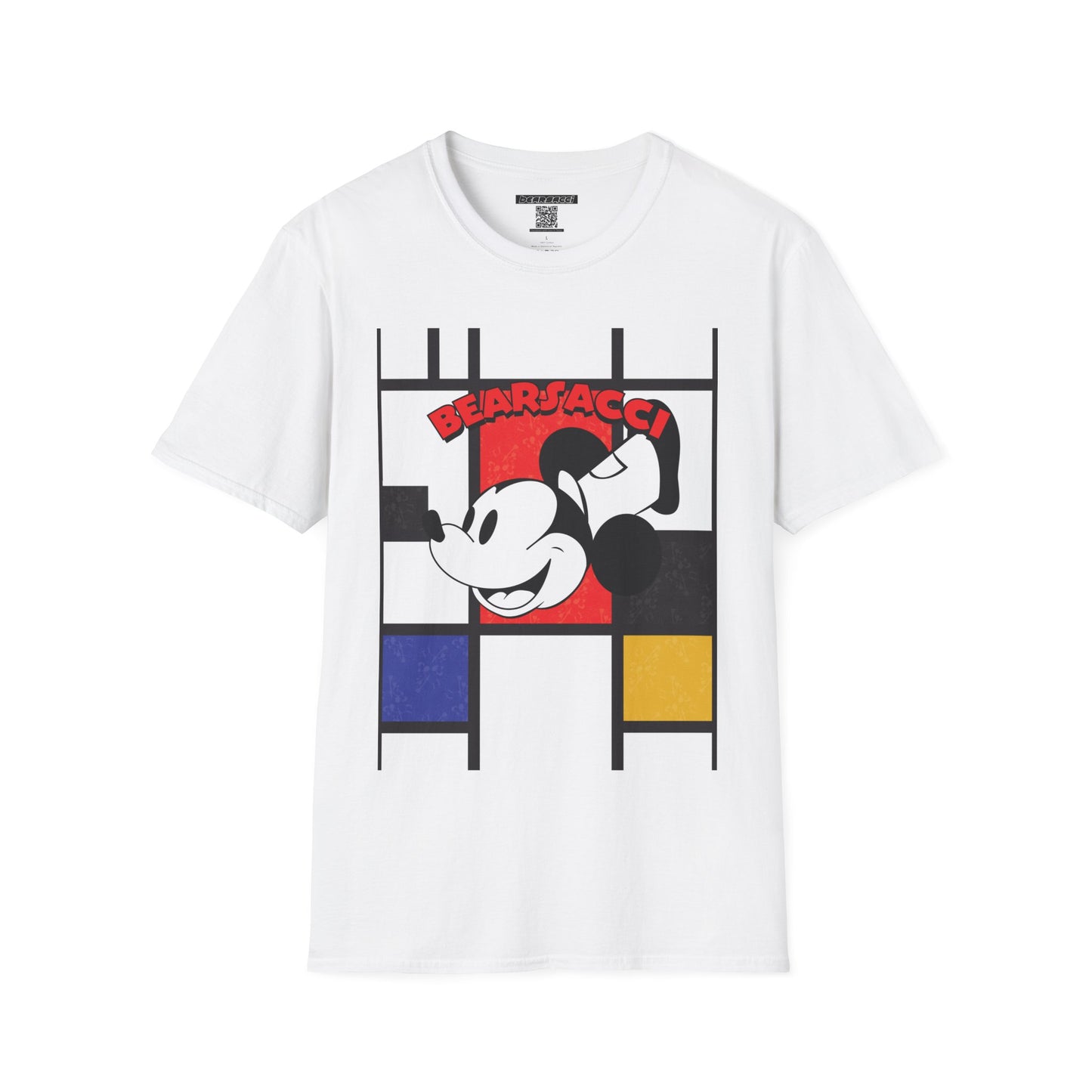 HyperPop™: Mondrian Steamboat Willie│ Softsyle T-shirt