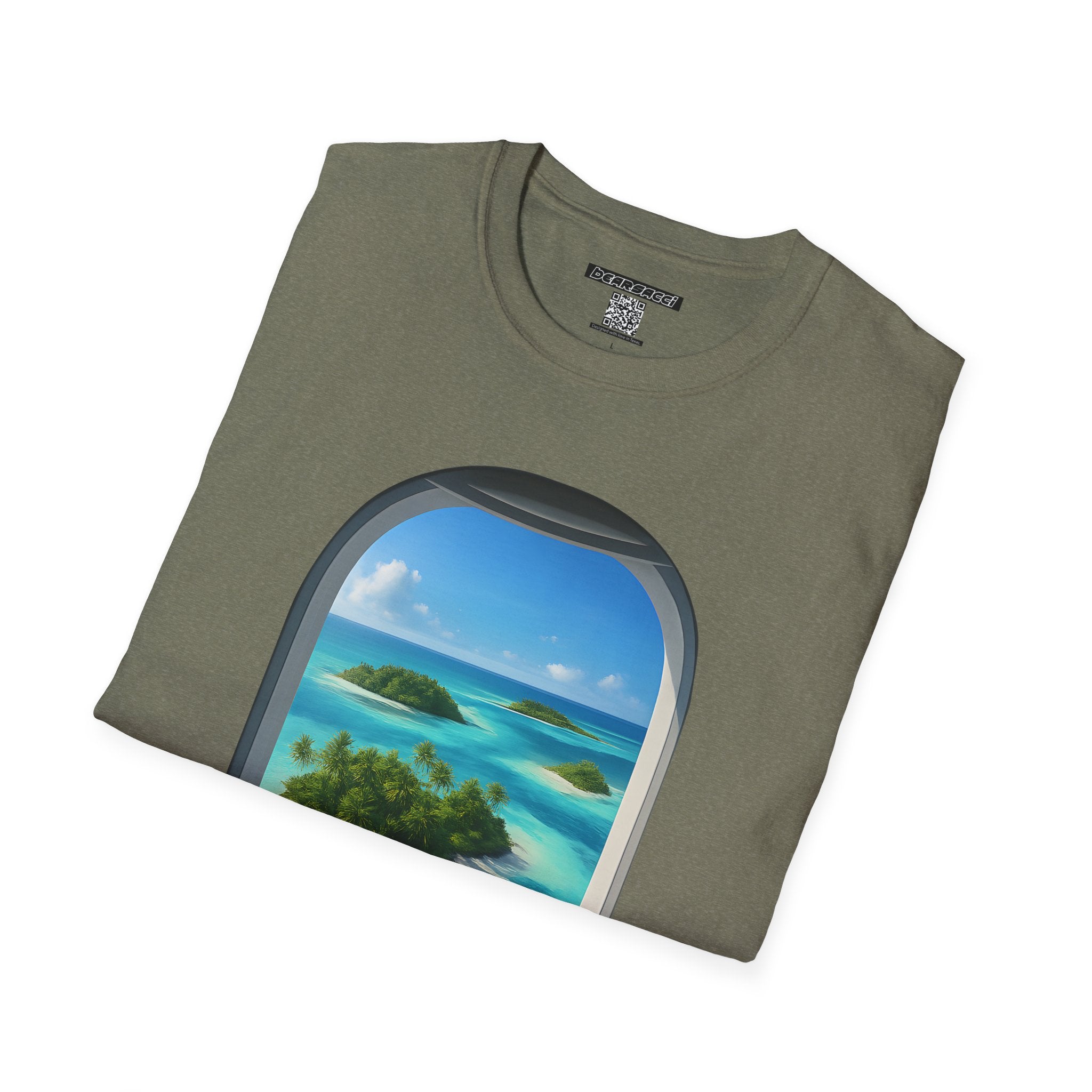 HyperPop™ X Wanderlust™ X FakeDesigner™: Window Seat Porthole Fantasy │ Softsyle T-shirt