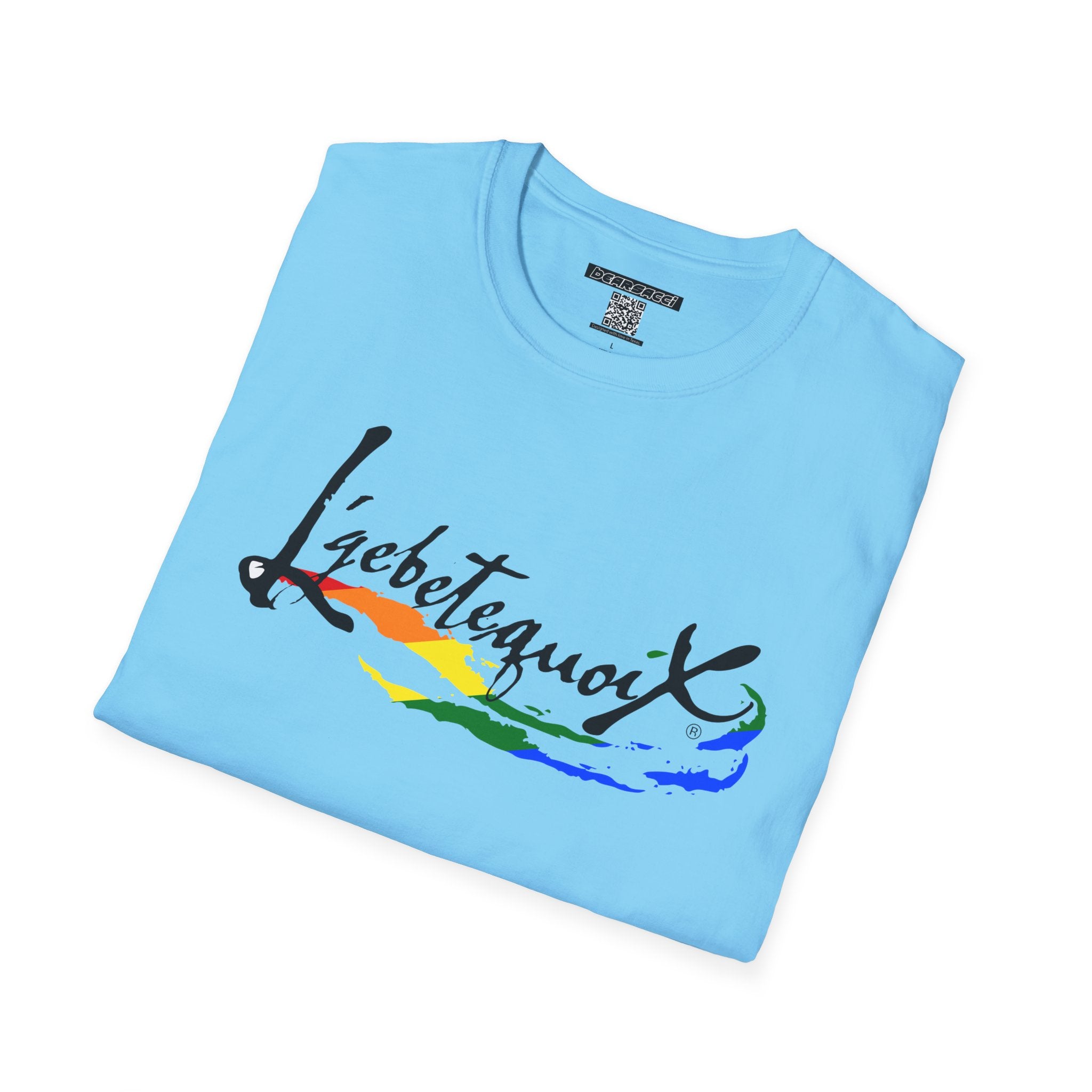 HyperPop® X FakeDesigner®: L’gbetegquoix (LGBT) Rainbow Version │ Softsyle T-shirt