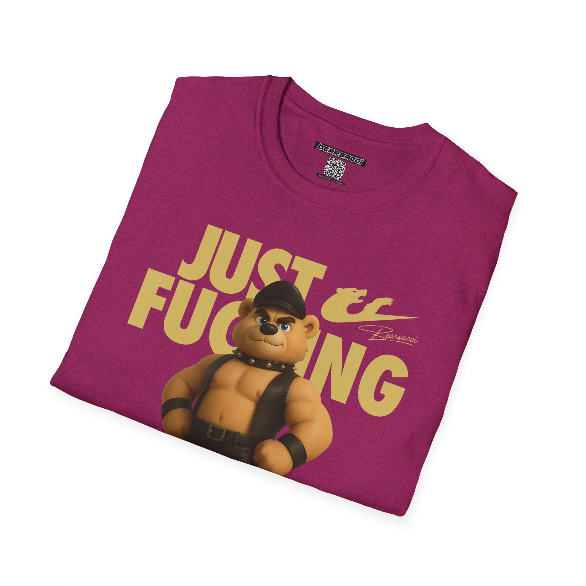 Bearsacci™ X Dominion: Just Fucking Do It Dom Daddy Teddy Bear│ Softsyle T-shirt