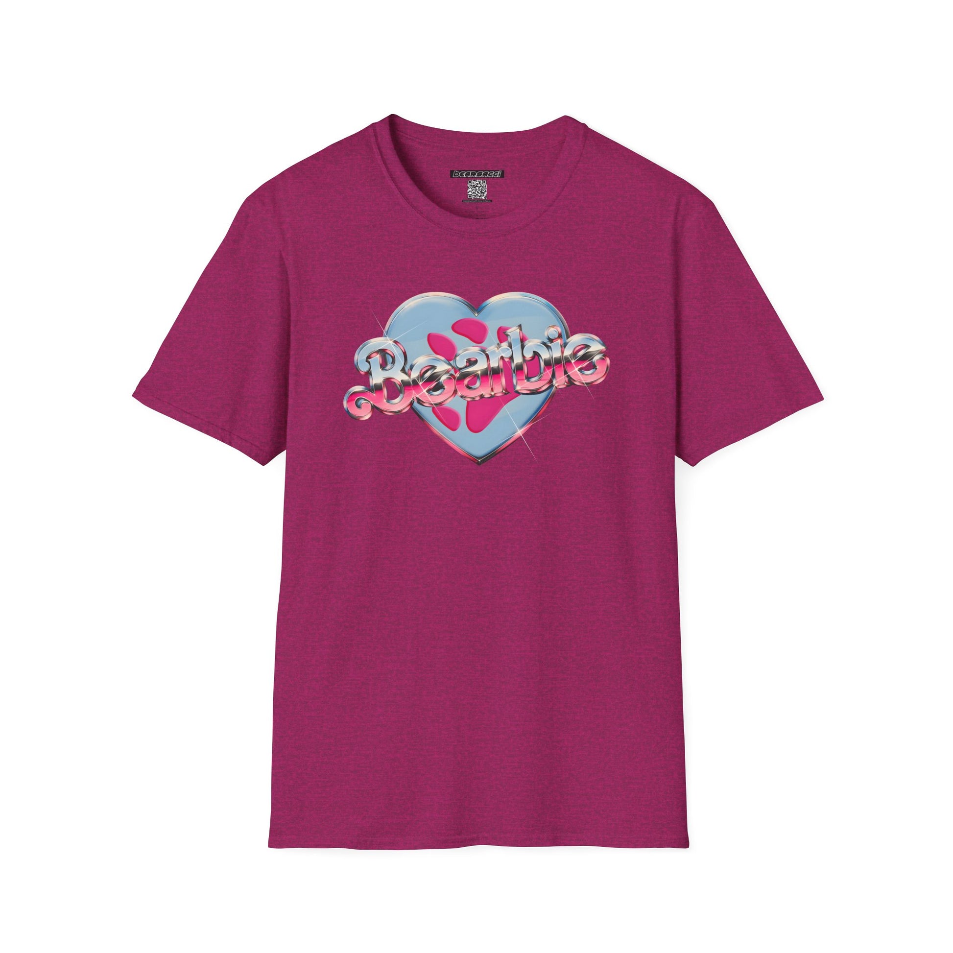 Bearbie®: Heart Bear Claw Logo │Softsyle T-shirt