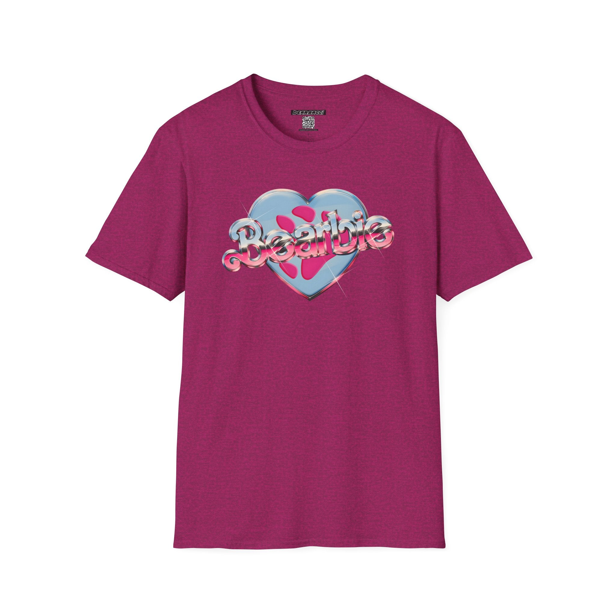 Bearbie®: Heart Bear Claw Logo │Softsyle T-shirt