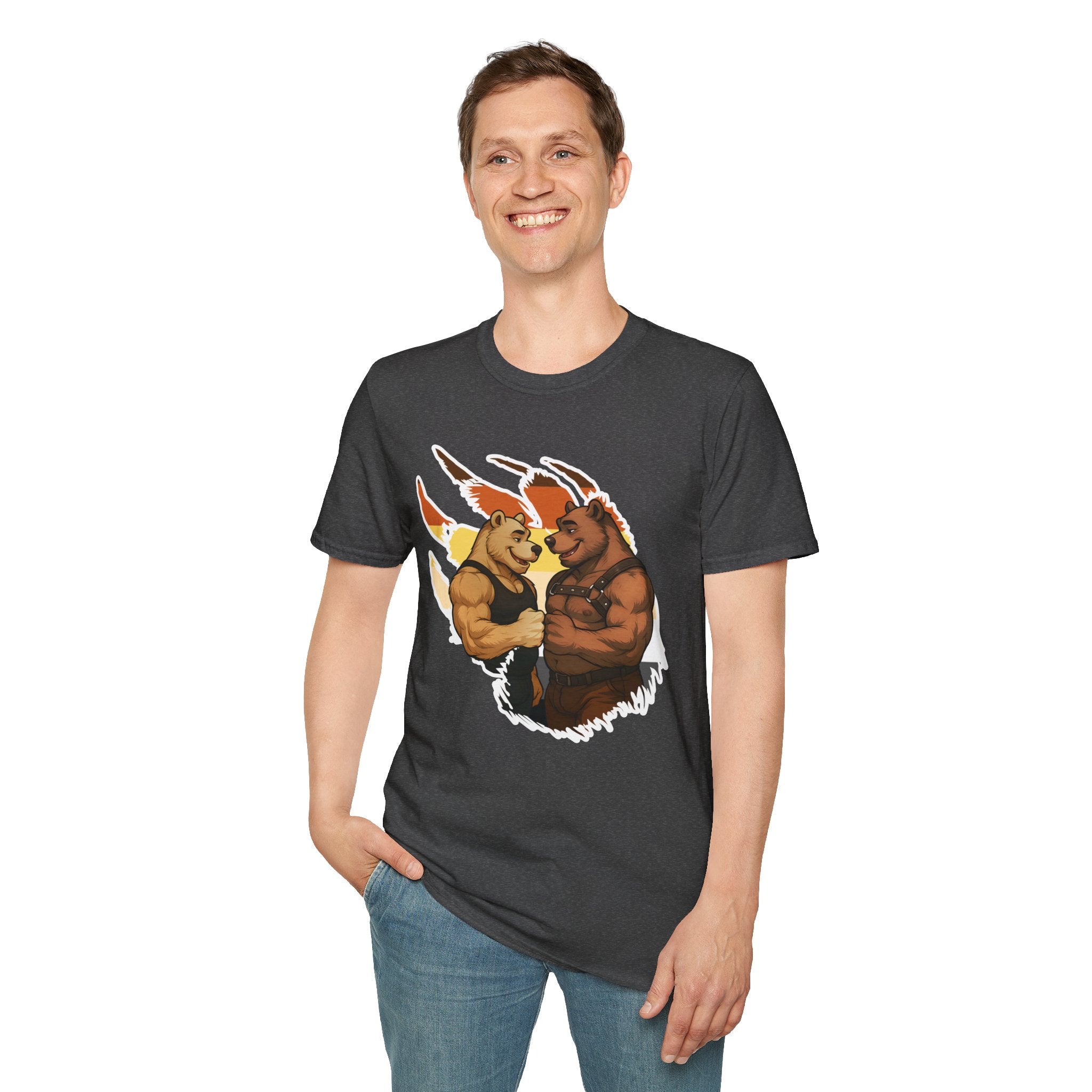 Bearsacci™: Fist Bumping Bears │ Softsyle T-shirt