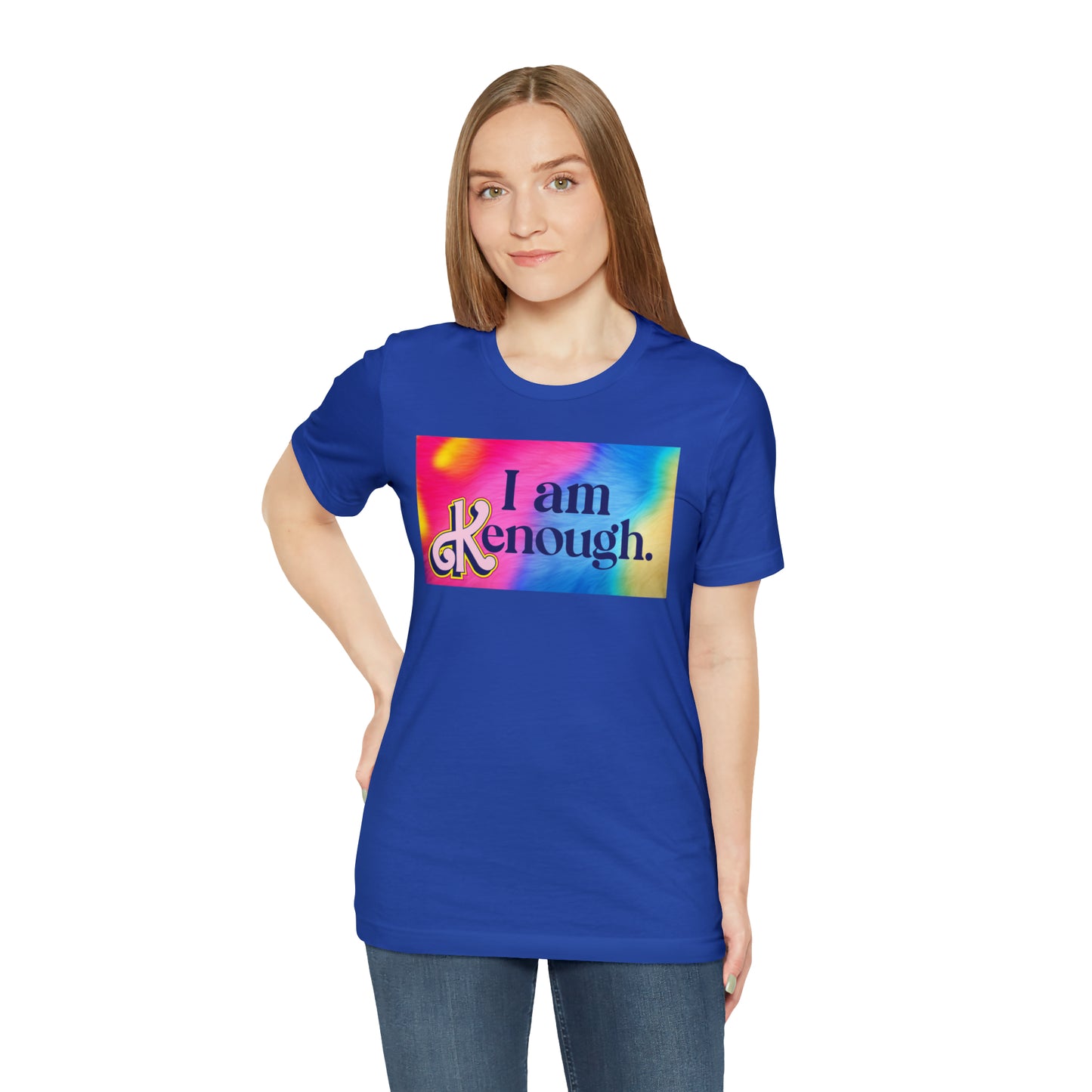 Bearbie: "I am Kenough" With Rainbow Background │ Premium Jersey T-shirt