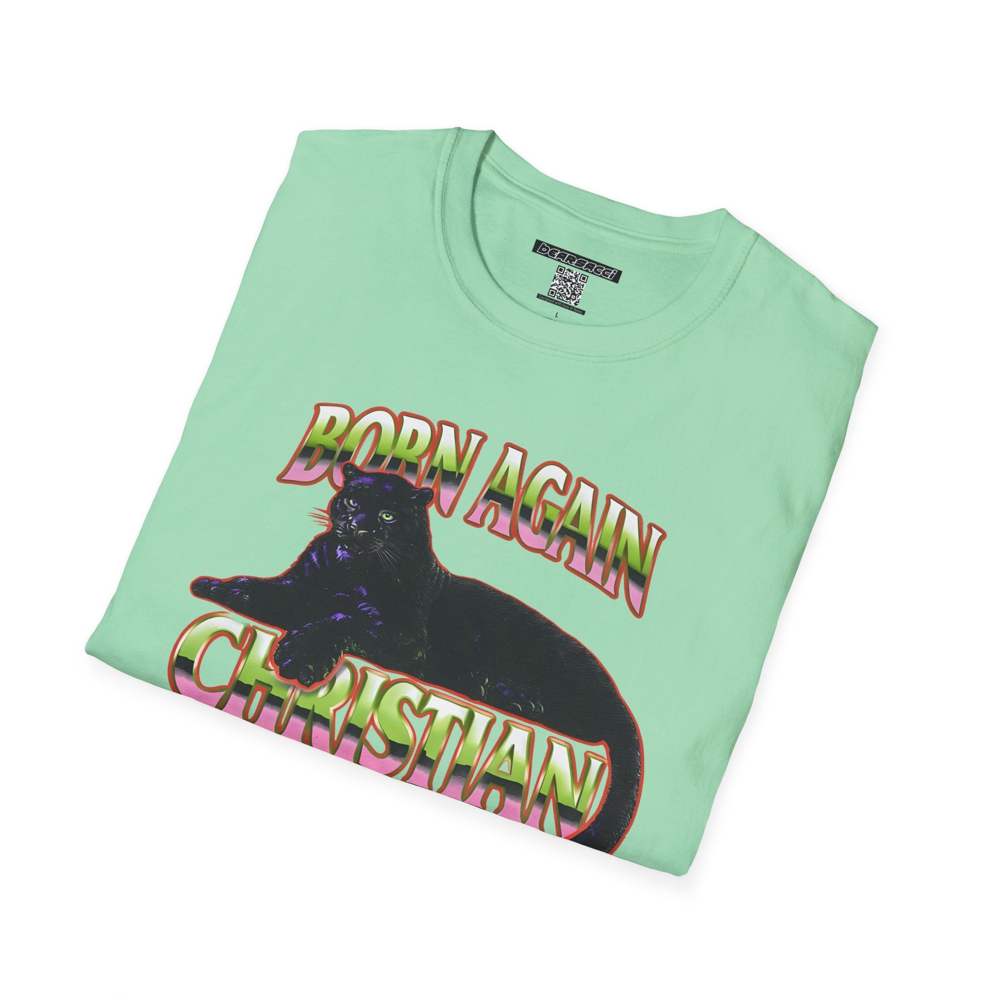 FakeDesigner®: Chinatown Market Secret Club Born Again Christian │ Softsyle T-shirt