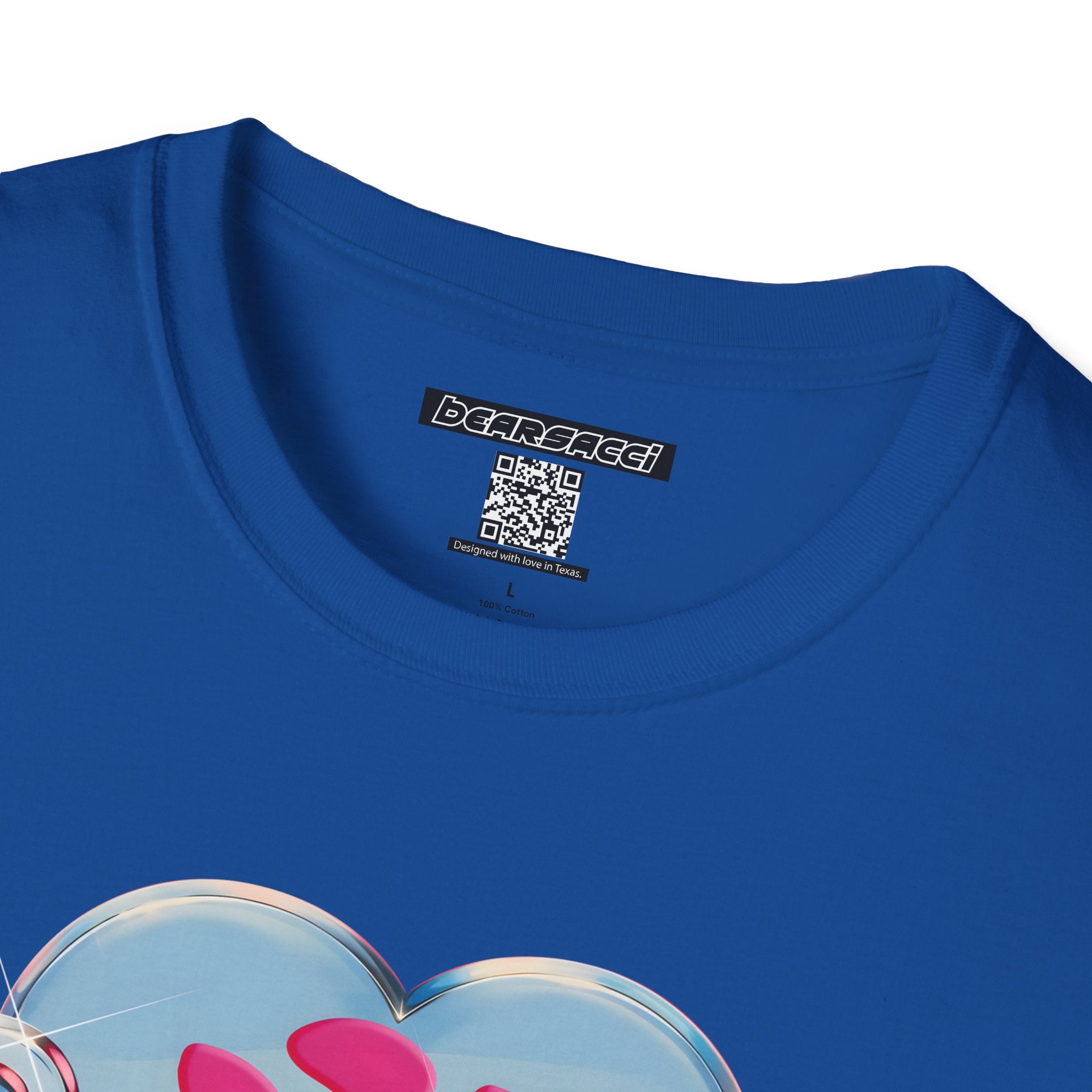 Bearbie®: Heart Bear Claw Logo │Softsyle T-shirt