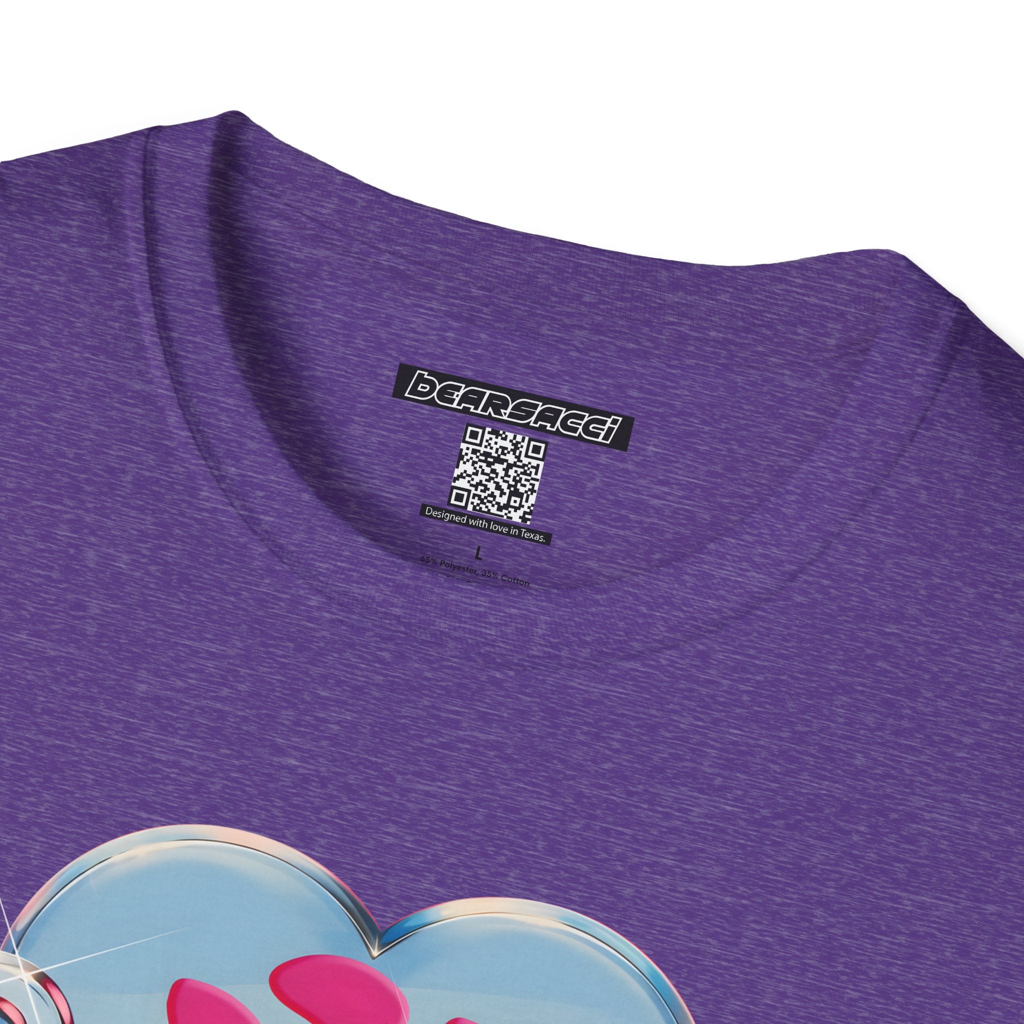 Bearbie®: Heart Bear Claw Logo │Softsyle T-shirt