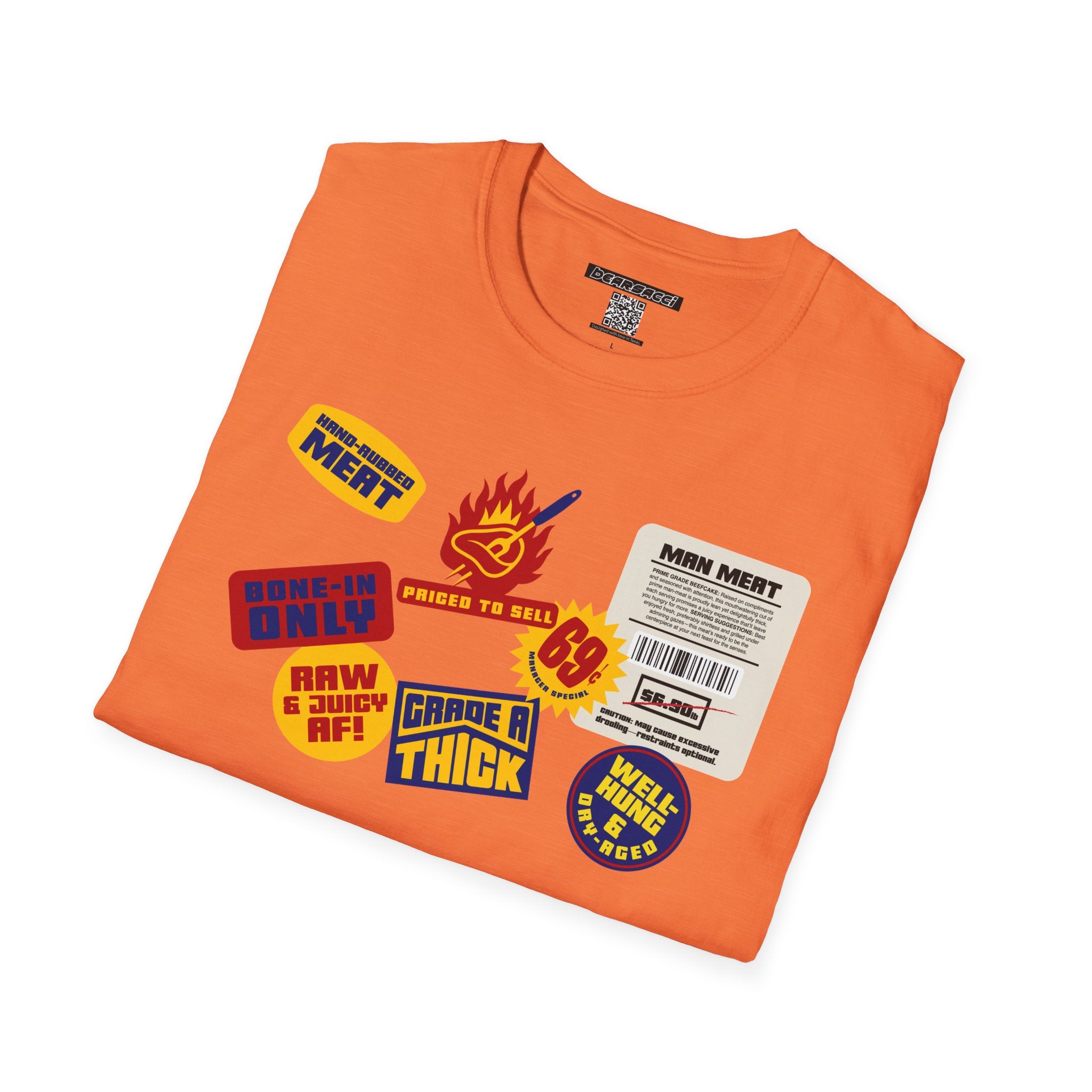 Bearmart®: Butcher Isle Meat Stickers (1950s Colorway) │Softsyle T-shirt