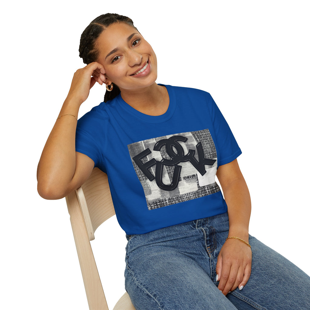 Fake Designer™: Tweed Patchwork Fuck│ Softsyle T-shirt