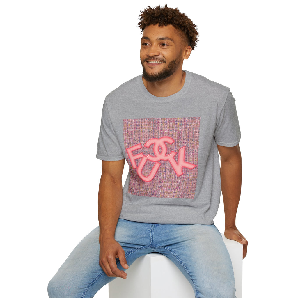 Fake Designer™: Pink Tweed Fuck│ Softsyle T-shirt
