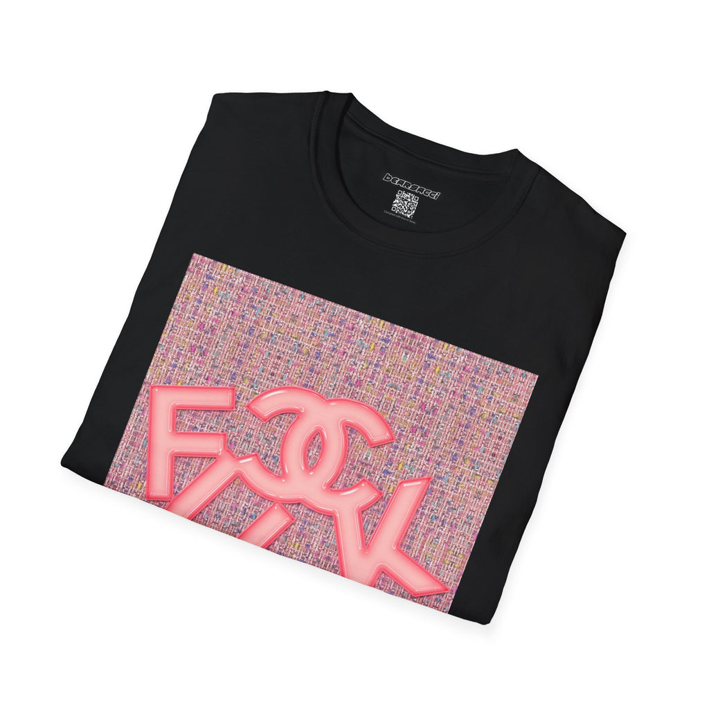 Fake Designer™: Pink Tweed Fuck│ Softsyle T-shirt
