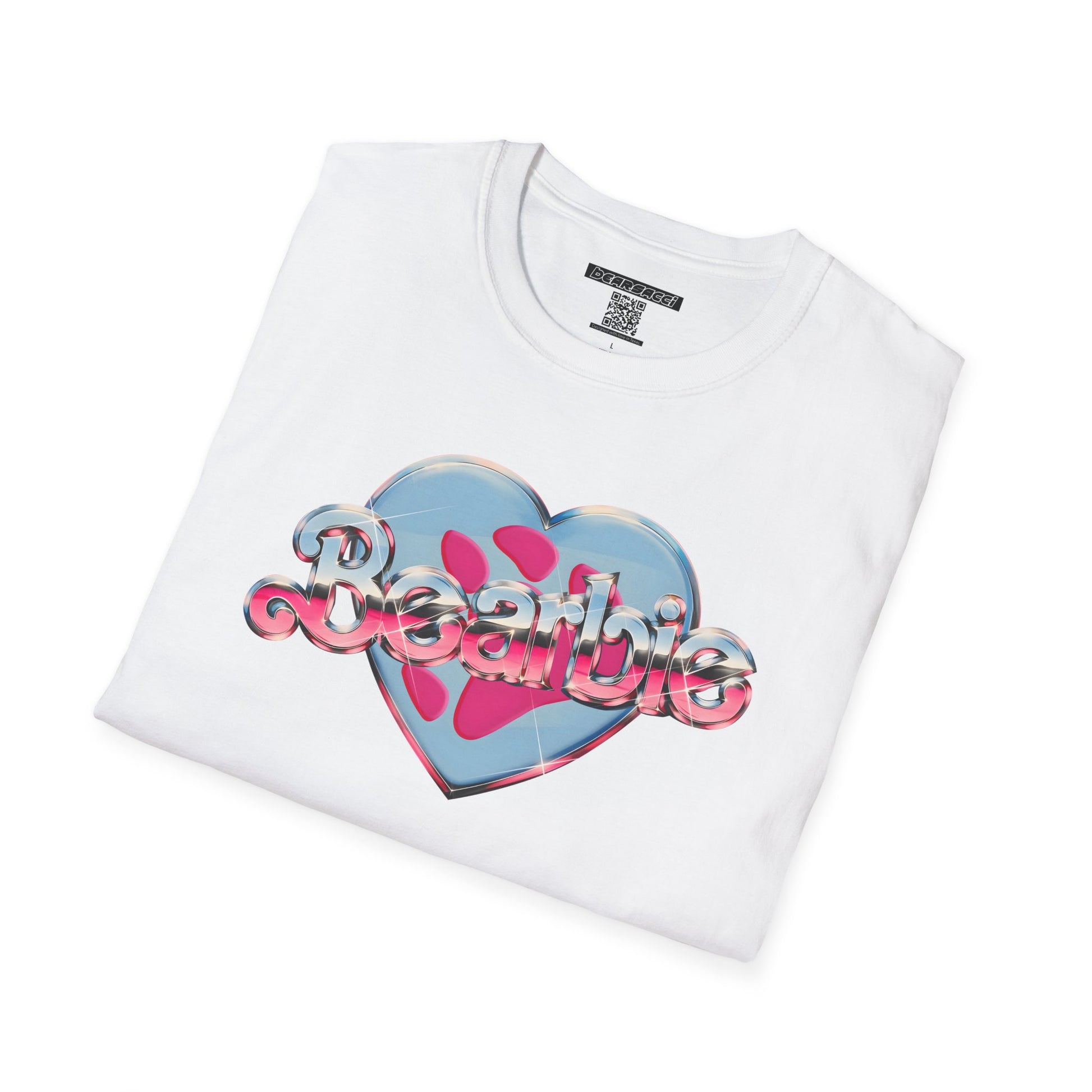 Bearbie®: Heart Bear Claw Logo │Softsyle T-shirt