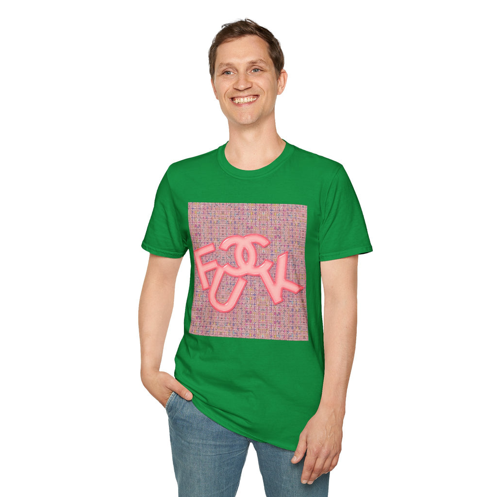 Fake Designer™: Pink Tweed Fuck│ Softsyle T-shirt